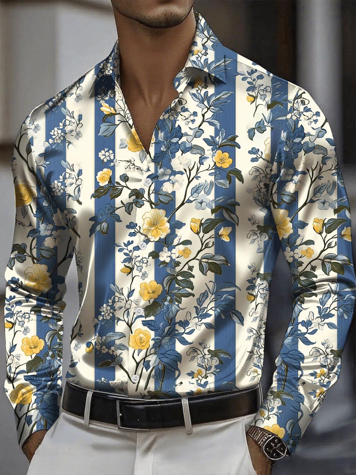 Men's Elegant And Classic Business Long-Sleeve Shirt
