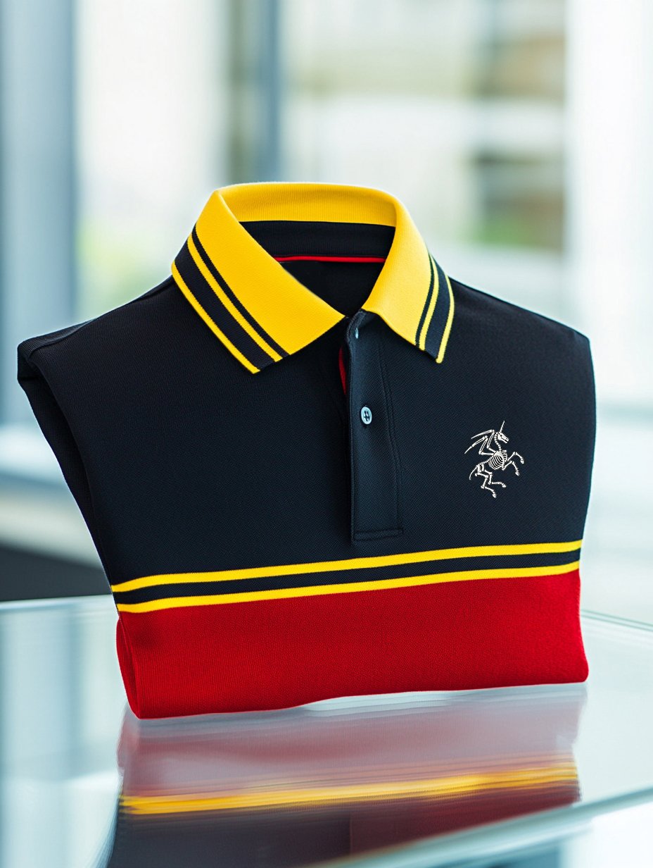 Men's Business Casual Artistic Button Short Sleeve Polo Shirt