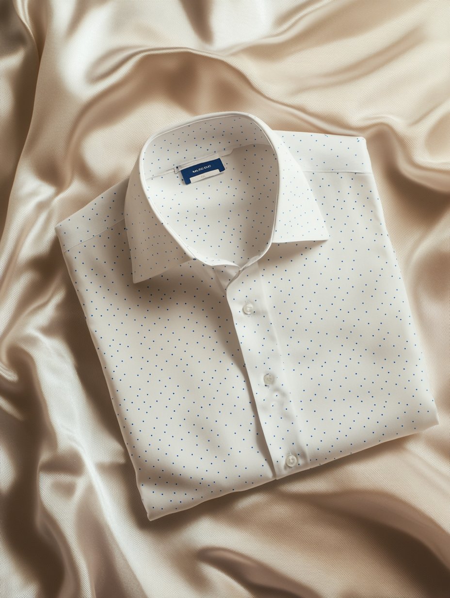 Men's Business Satin Luxury Printed Casual Short Sleeve Button Shirt