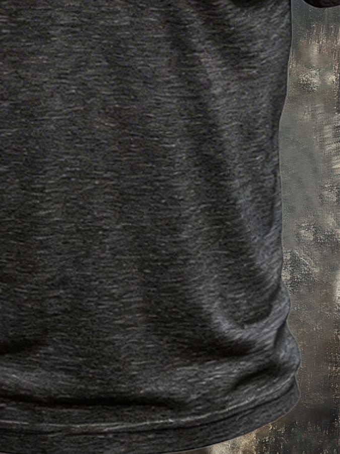 Men's Retro Bamboo Cotton Casual T-shirt