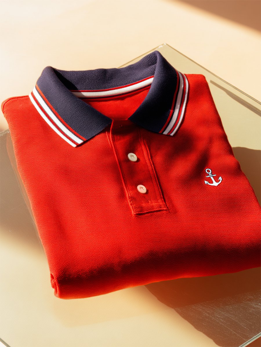 Men's Business Casual Button Short Sleeve Polo Shirt