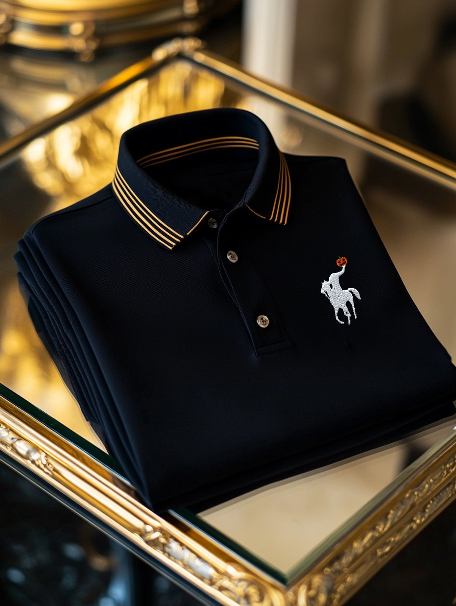 Men's Business Casual Button-Down Short-Sleeve Polo Shirt