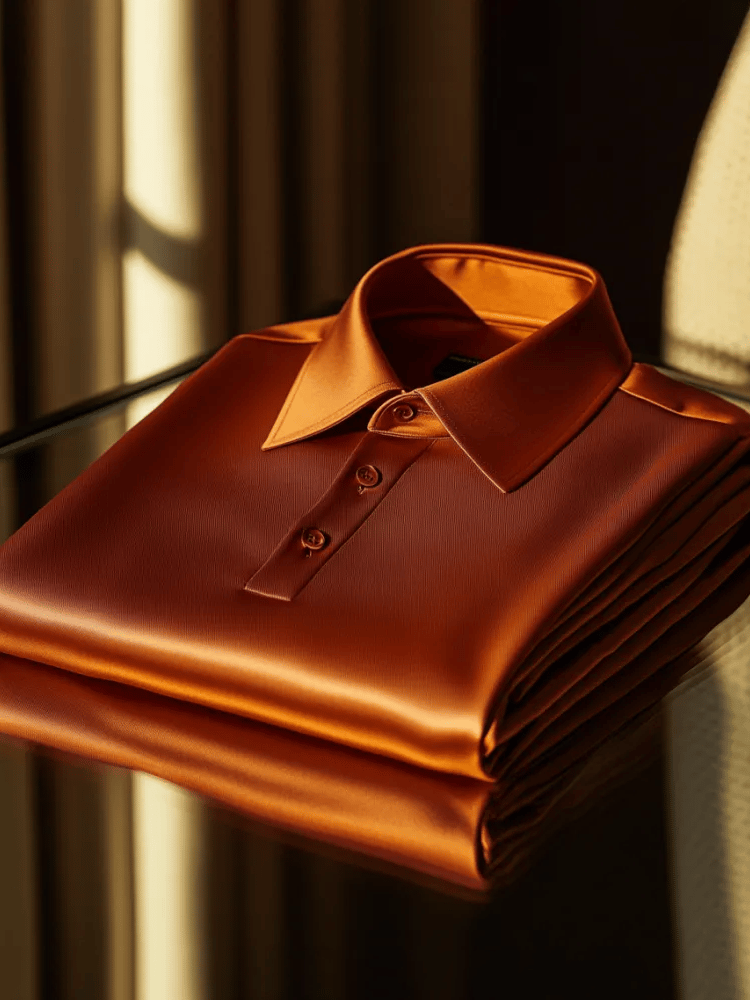 Men's Vintage Business Long Sleeve Polo Shirt