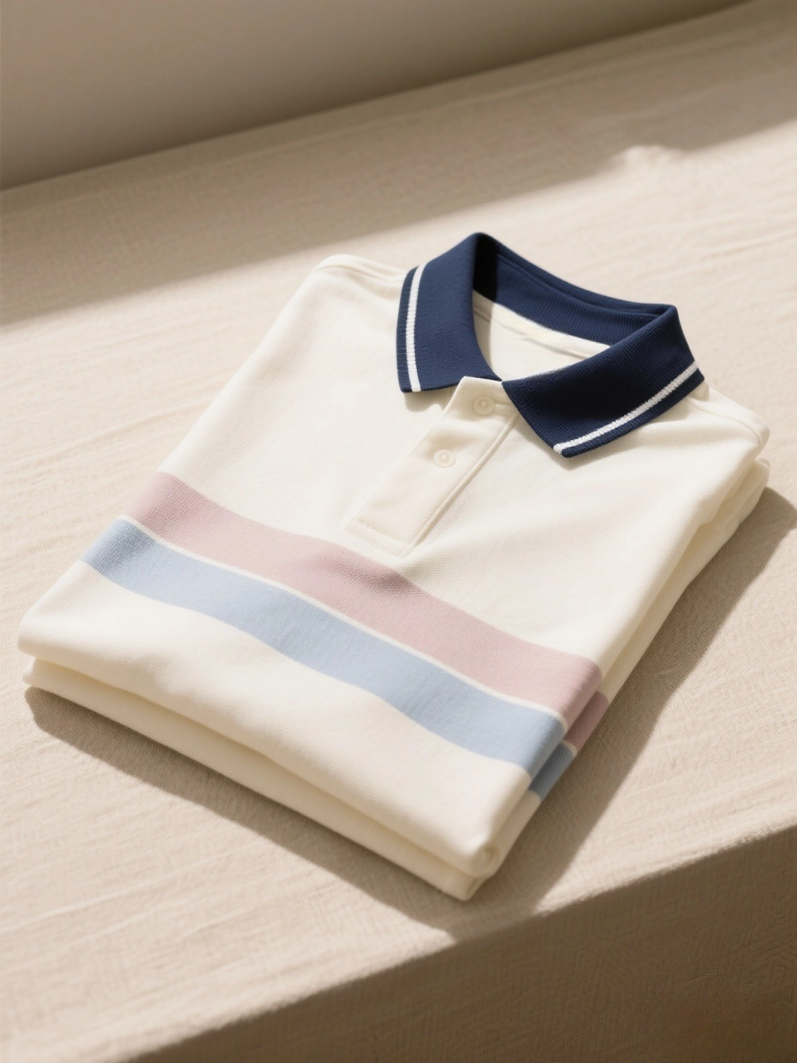 Men's Classic Business Logo Button Short Sleeve Polo Shirt