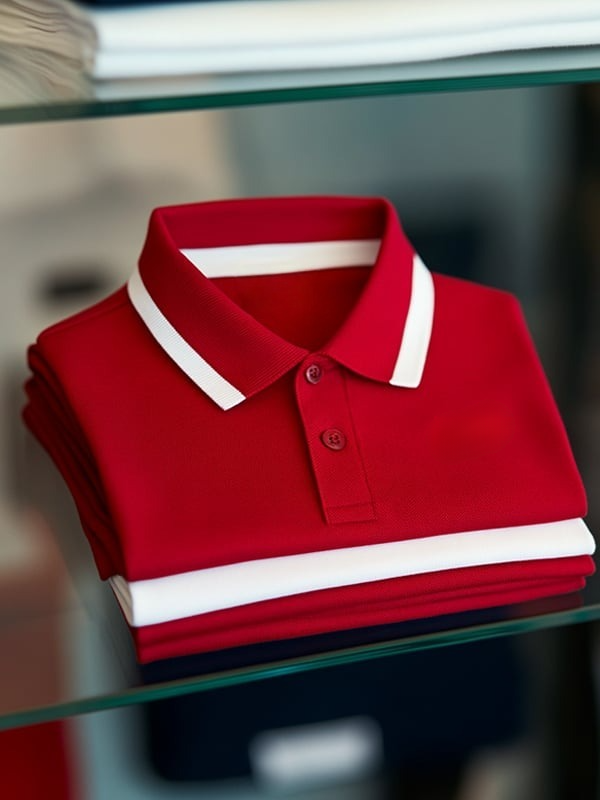 Men's Classic Business Logo Short Sleeve Polo Shirt