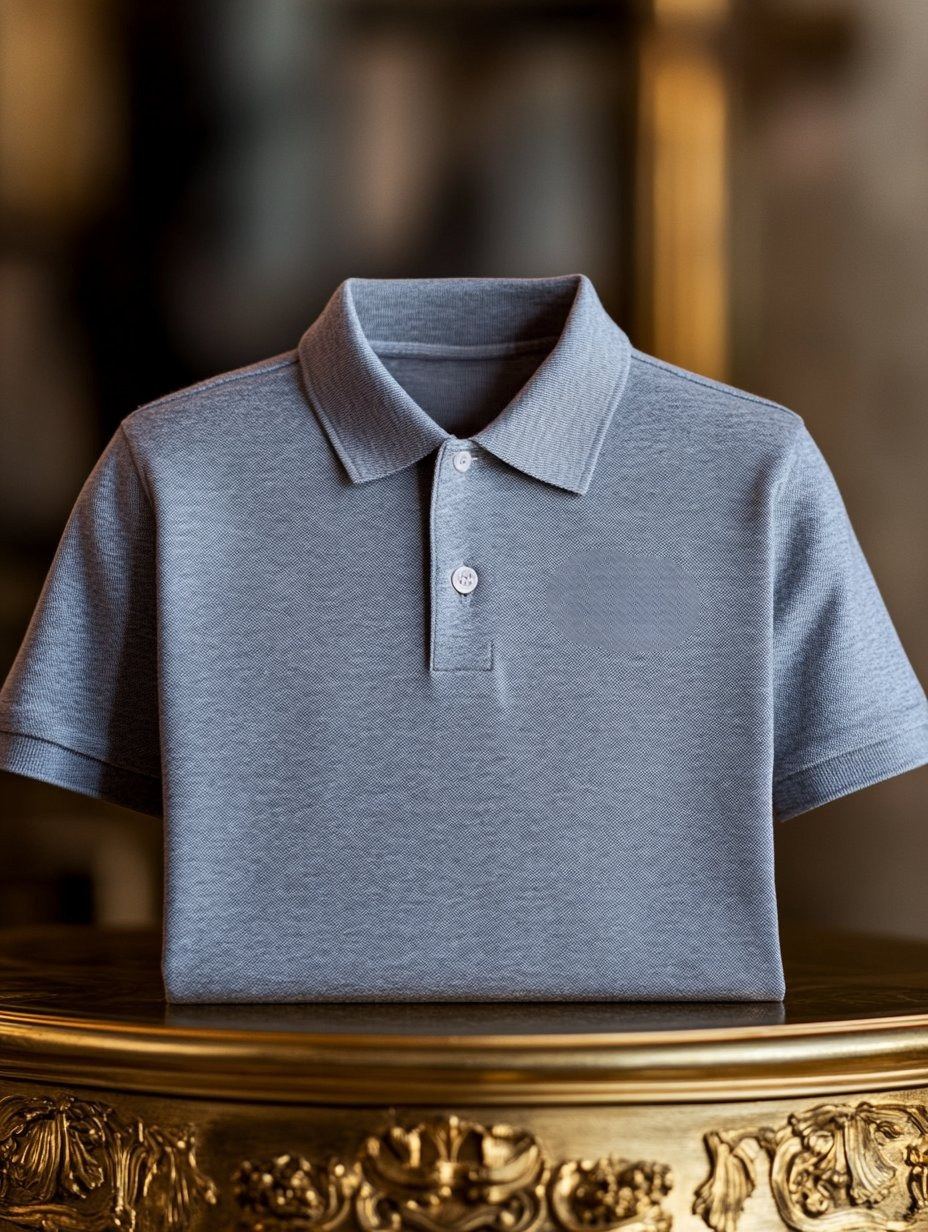 Men's Business Casual Button Old Money Short Sleeve Polo Shirt
