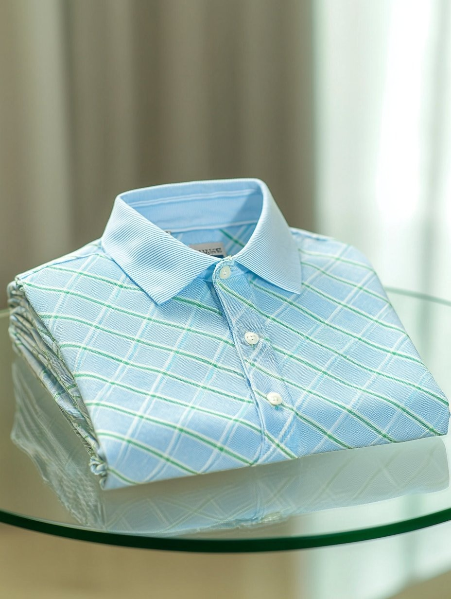 Men's Business Casual Button Short Sleeve Polo Shirt
