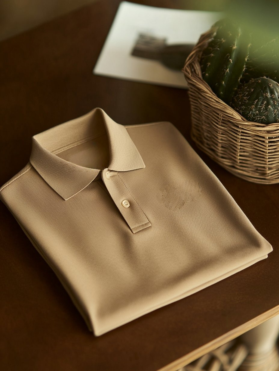 Men's Business Casual Button Short Sleeve Polo Shirt
