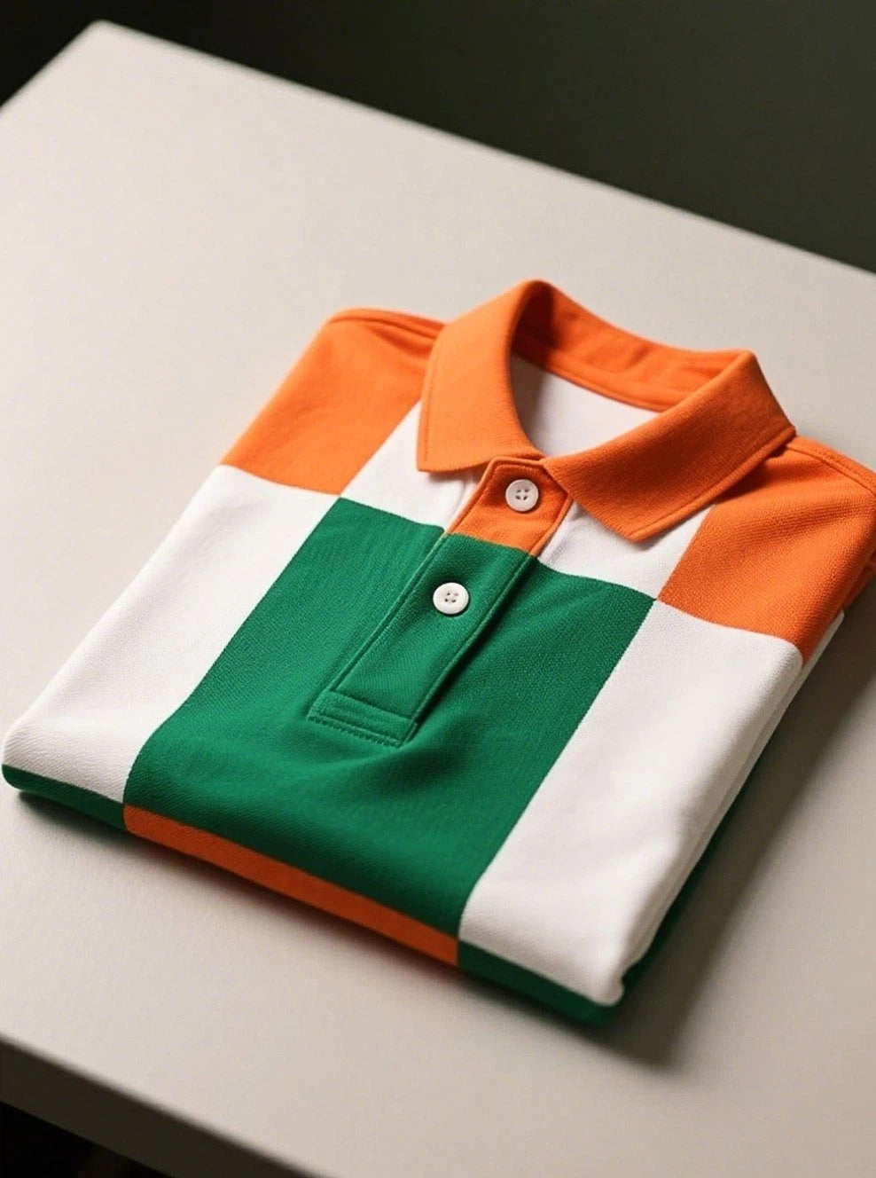 Men's Business Casual Button Short Sleeve Polo Shirt
