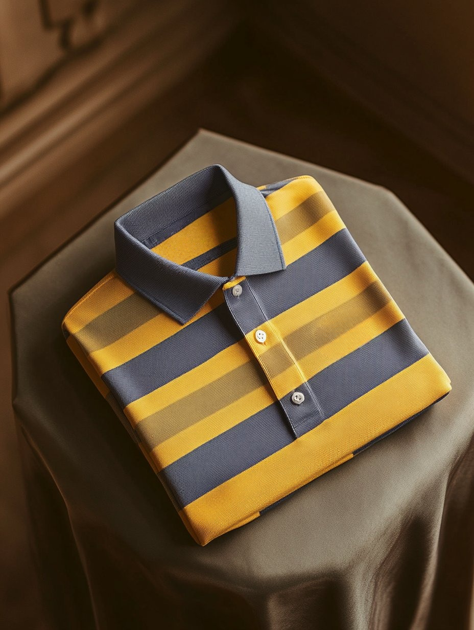 Men's Business Casual Button Short Sleeve Polo Shirt