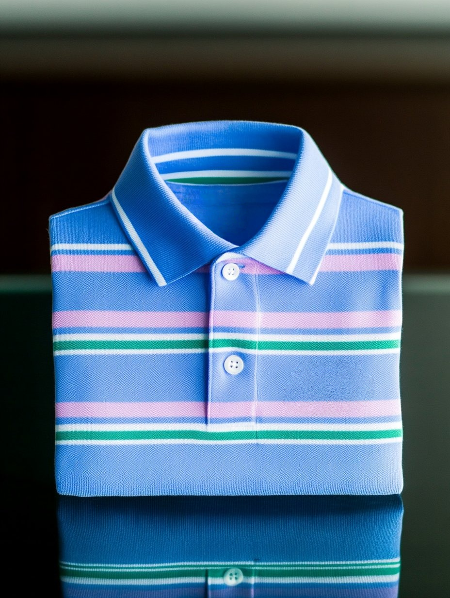 Men's Business Casual Button Short Sleeve Polo Shirt