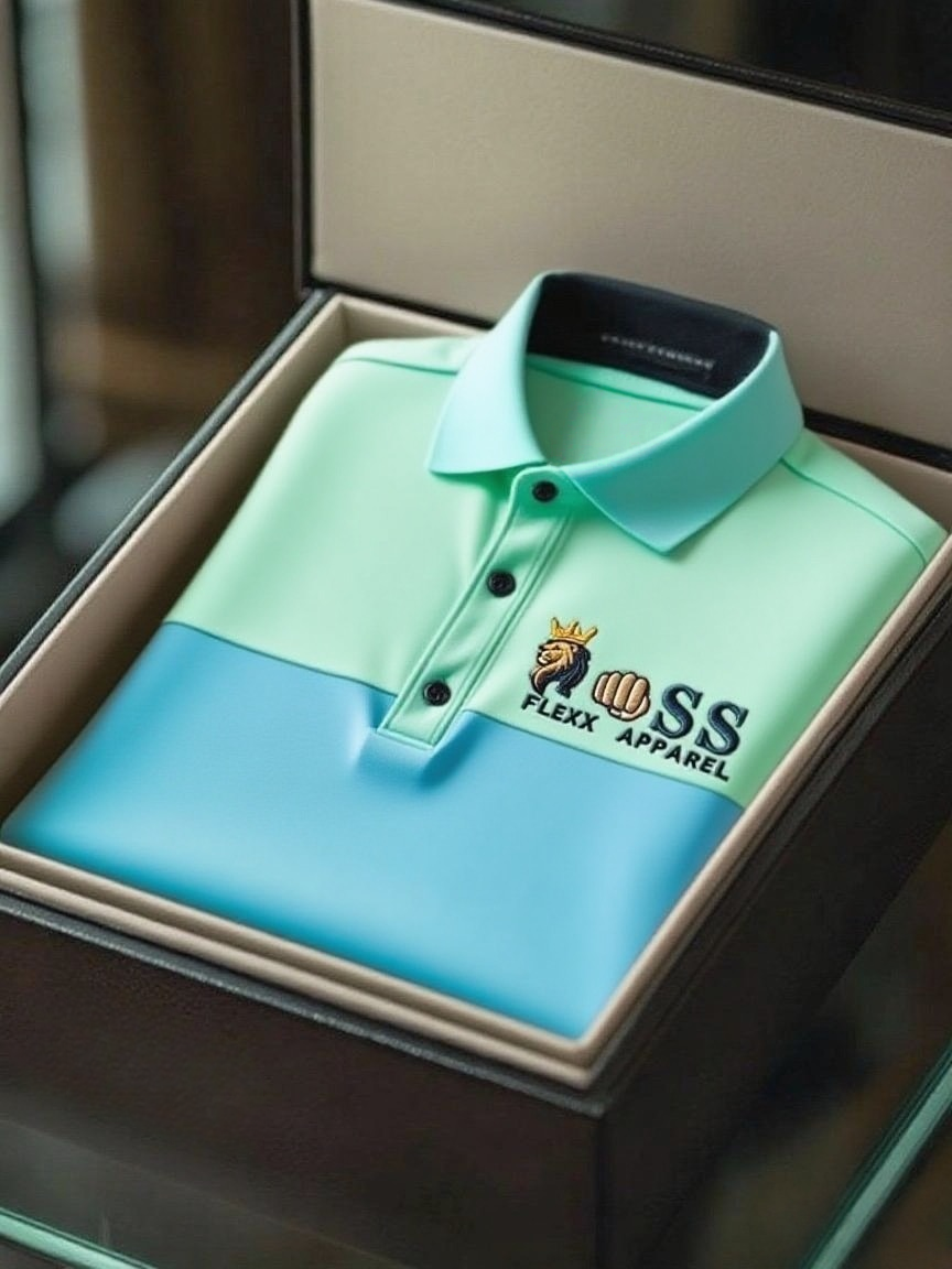 Men's Business Casual Short Sleeve Polo Shirt