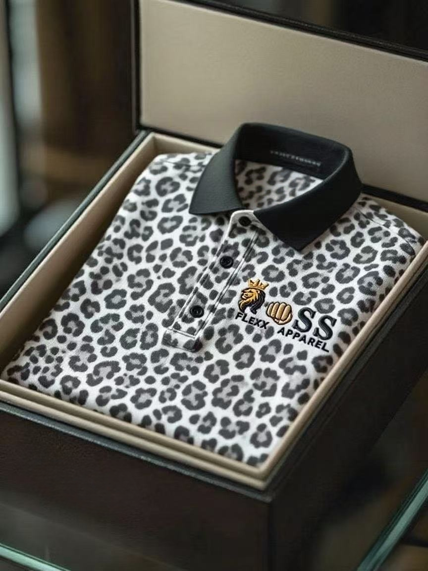Men's Business Casual Short Sleeve Polo Shirt