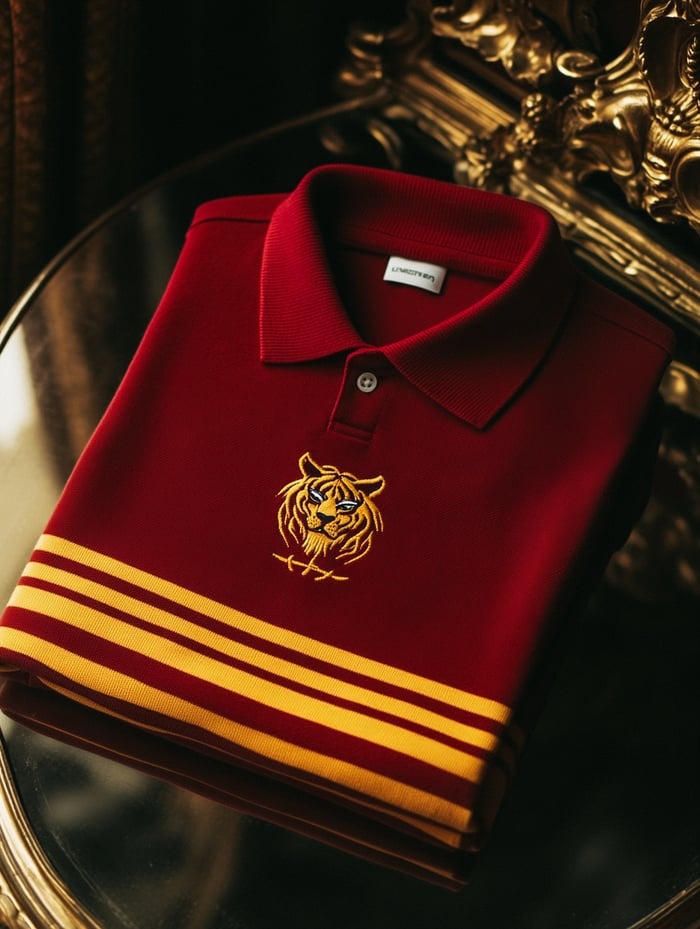 Men's Classic Business Logo Button Short Sleeve Polo Shirt