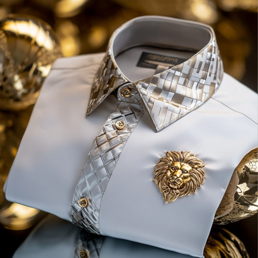 Men's Satin Luxe Long Sleeve Button Down Shirt