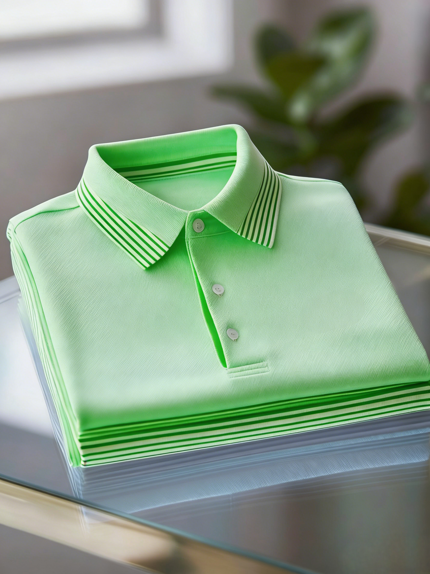 Men's Classic Business Button Short Sleeve Polo Shirt