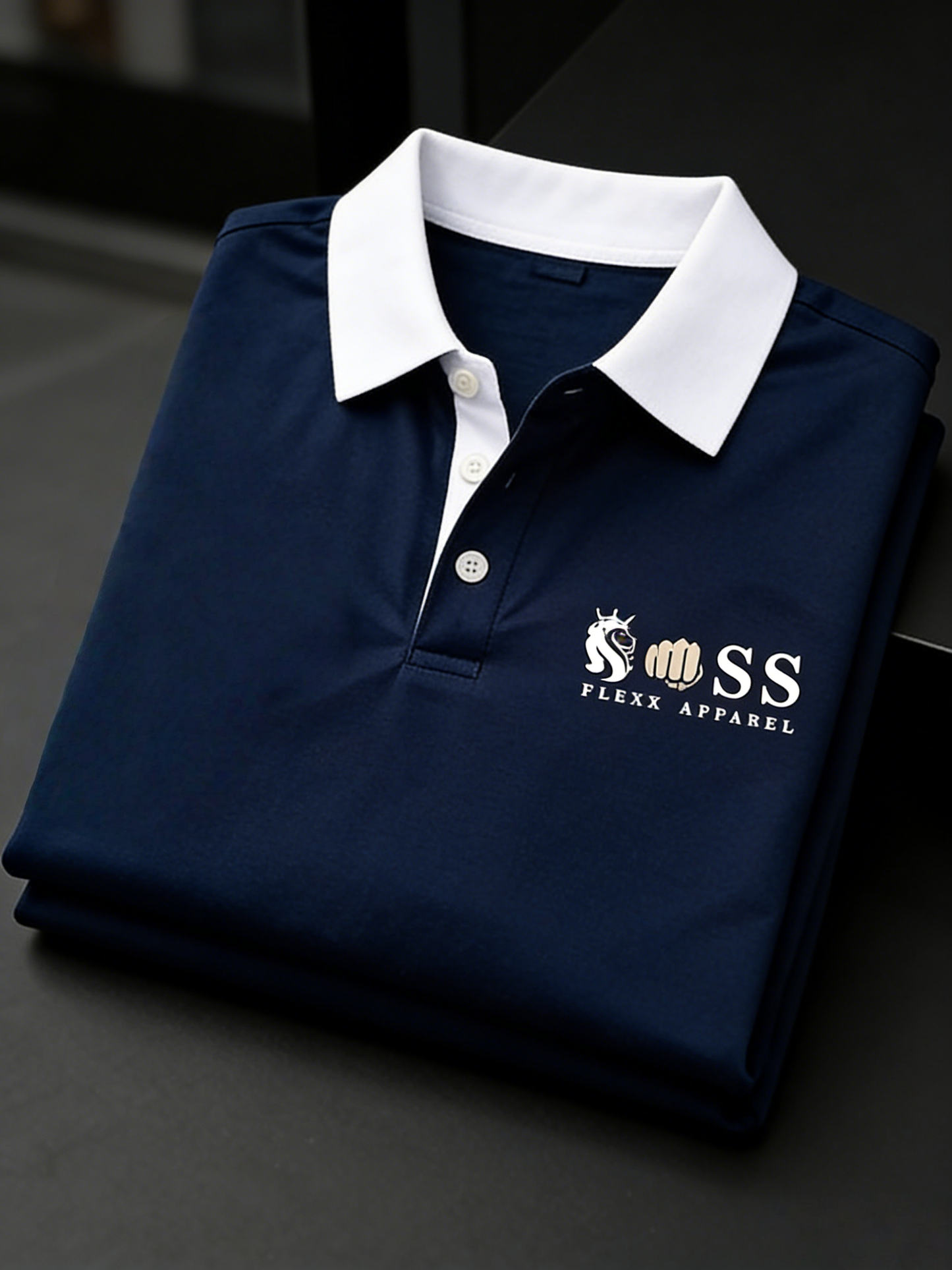 Men's Classic Business Button Short Sleeve Polo Shirt