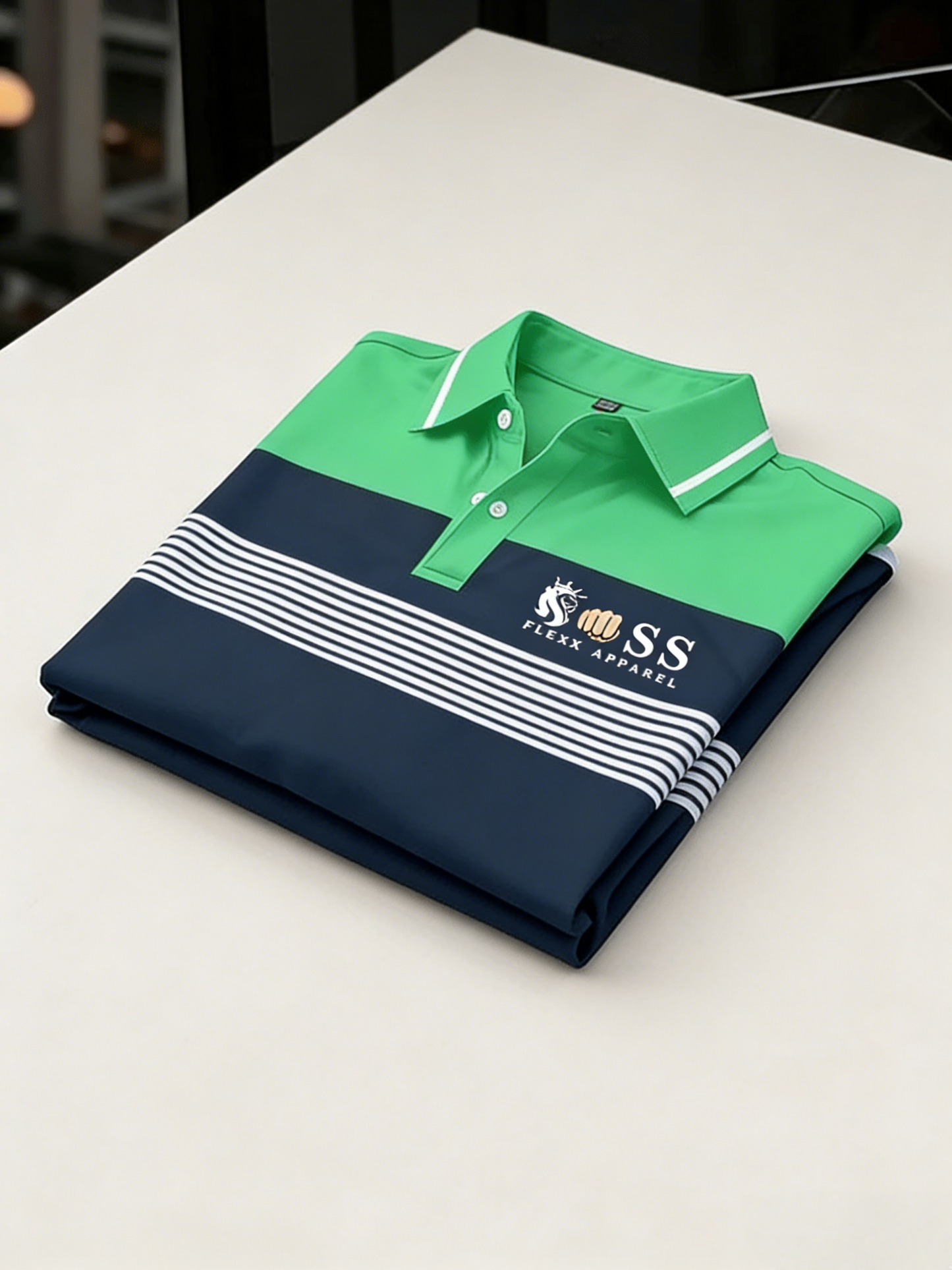 Men's Classic Business Button Short Sleeve Polo Shirt