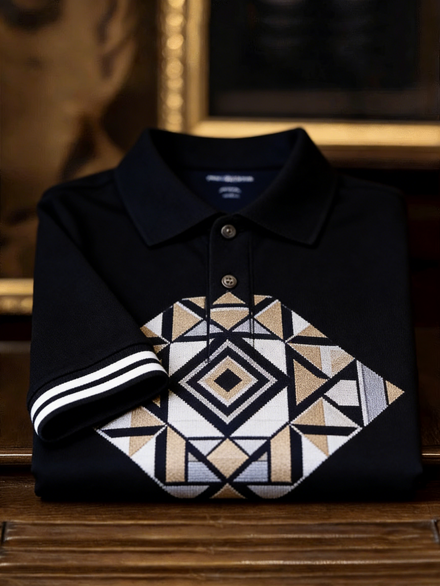 Men's Classic Business Button Short Sleeve Polo Shirt