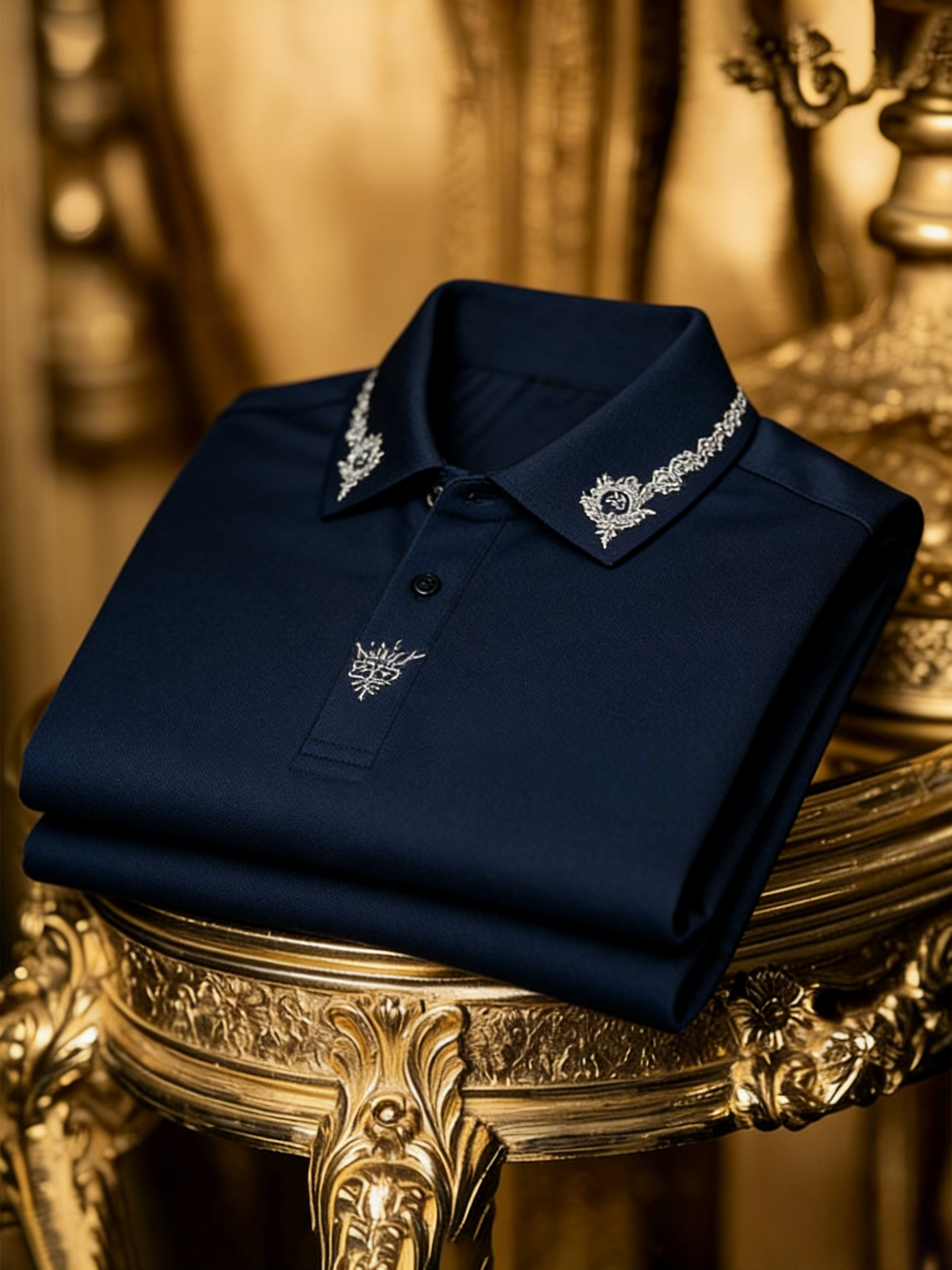 Men's Classic Business Button Short Sleeve Polo Shirt