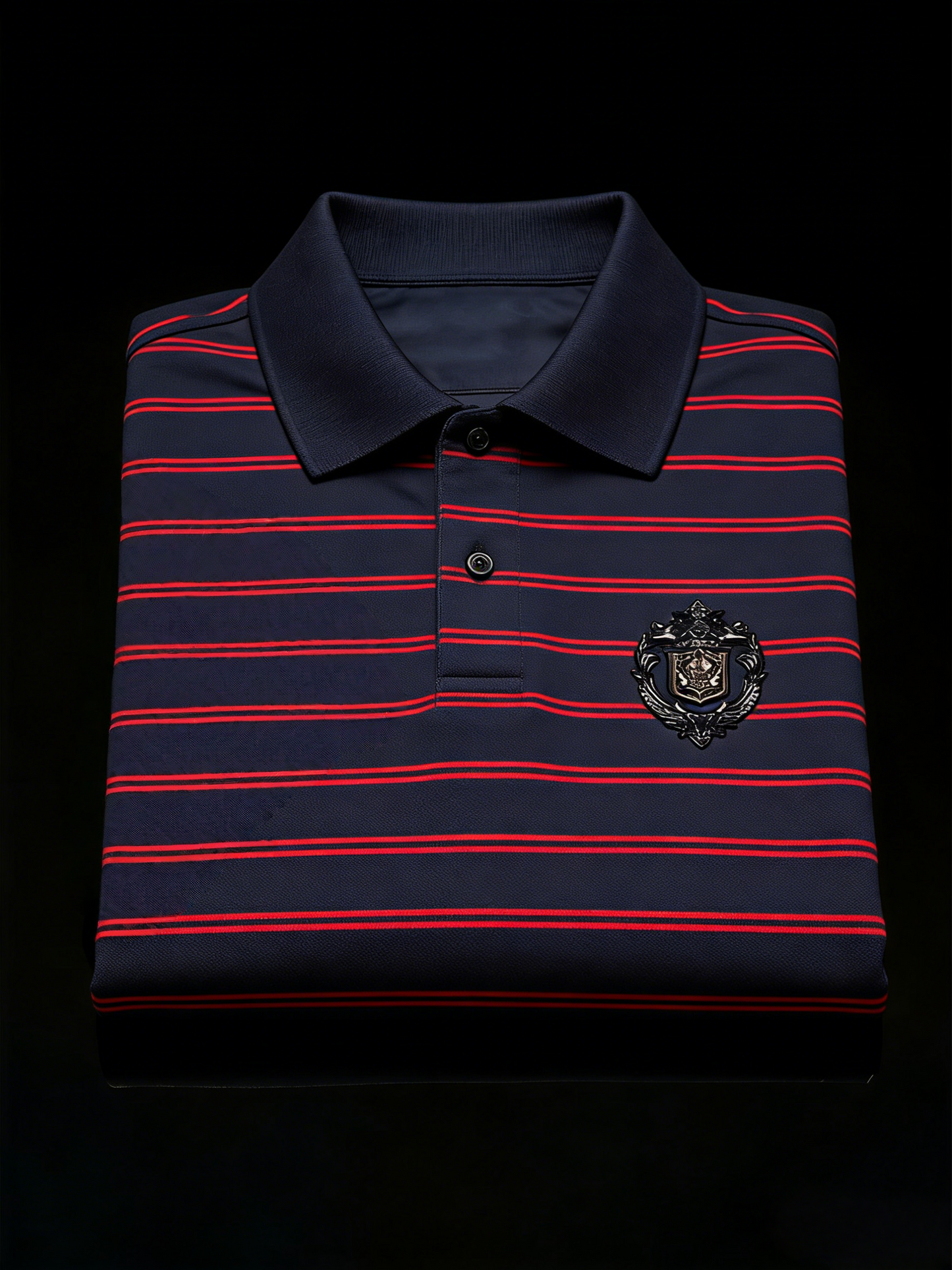 Men's Classic Business Button Short Sleeve Polo Shirt