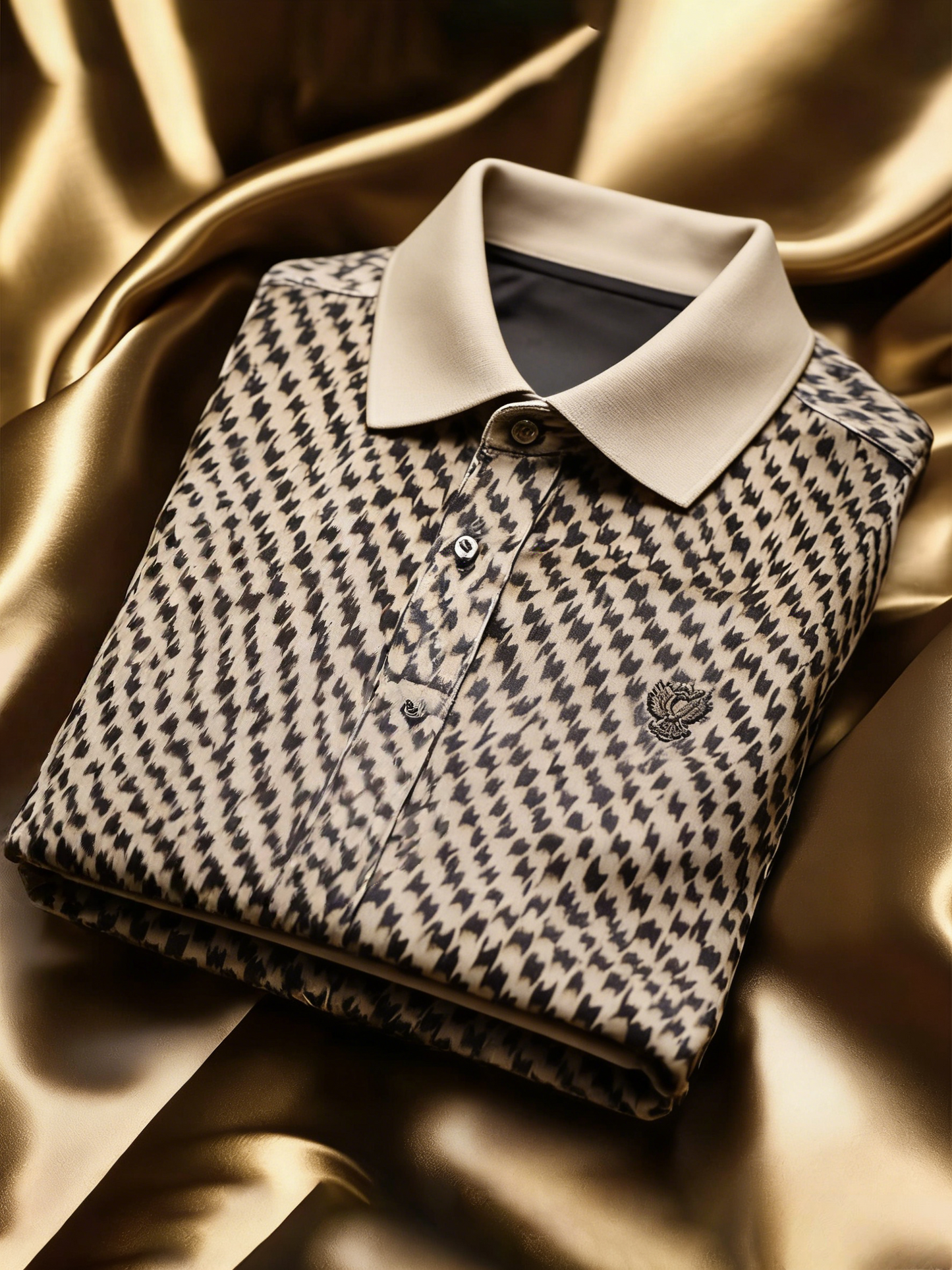 Men's Classic Business Button Short Sleeve Polo Shirt