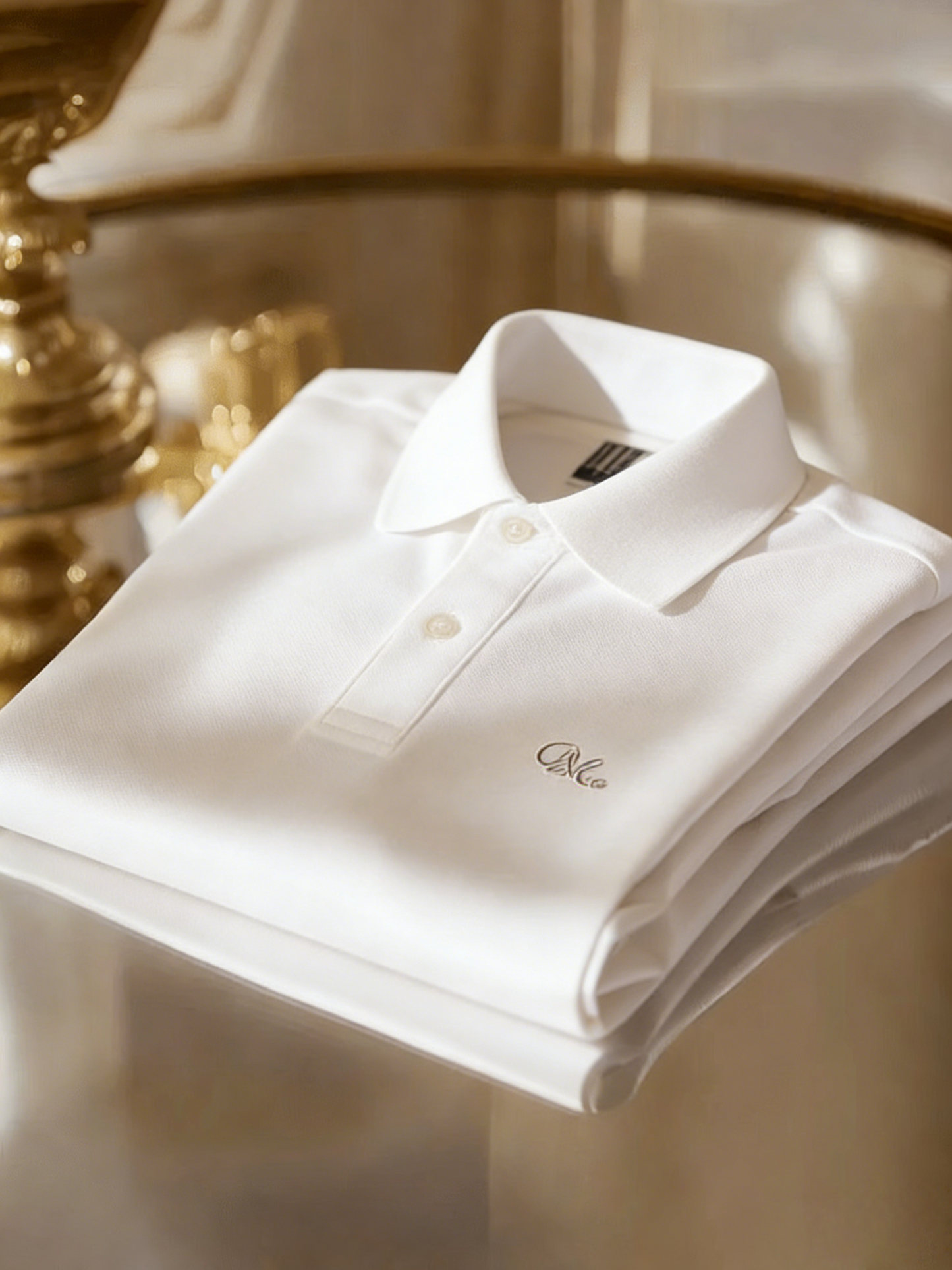 Men's Classic Business Button Short Sleeve Polo Shirt