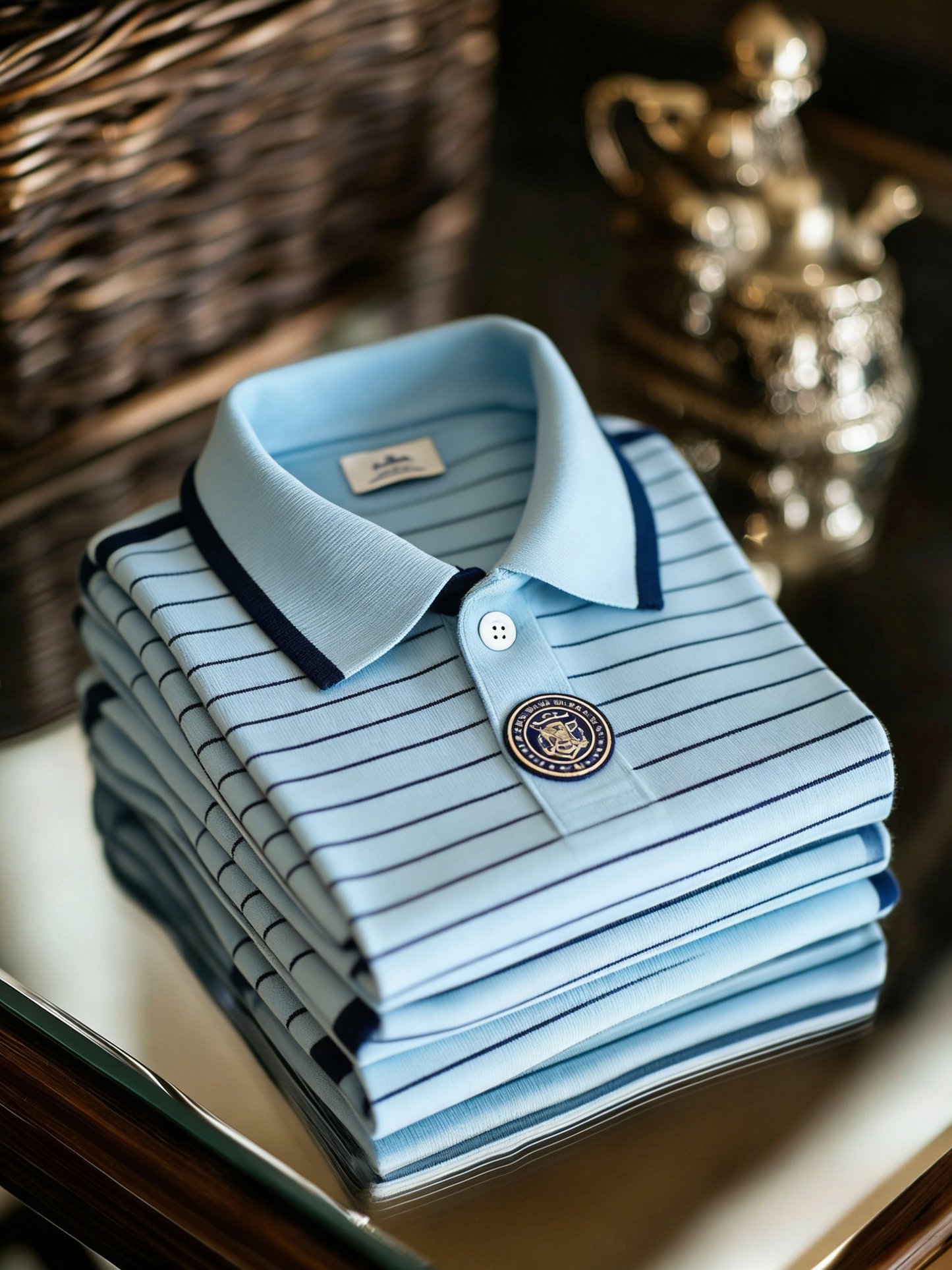 Men's Classic Business Button Short Sleeve Polo Shirt