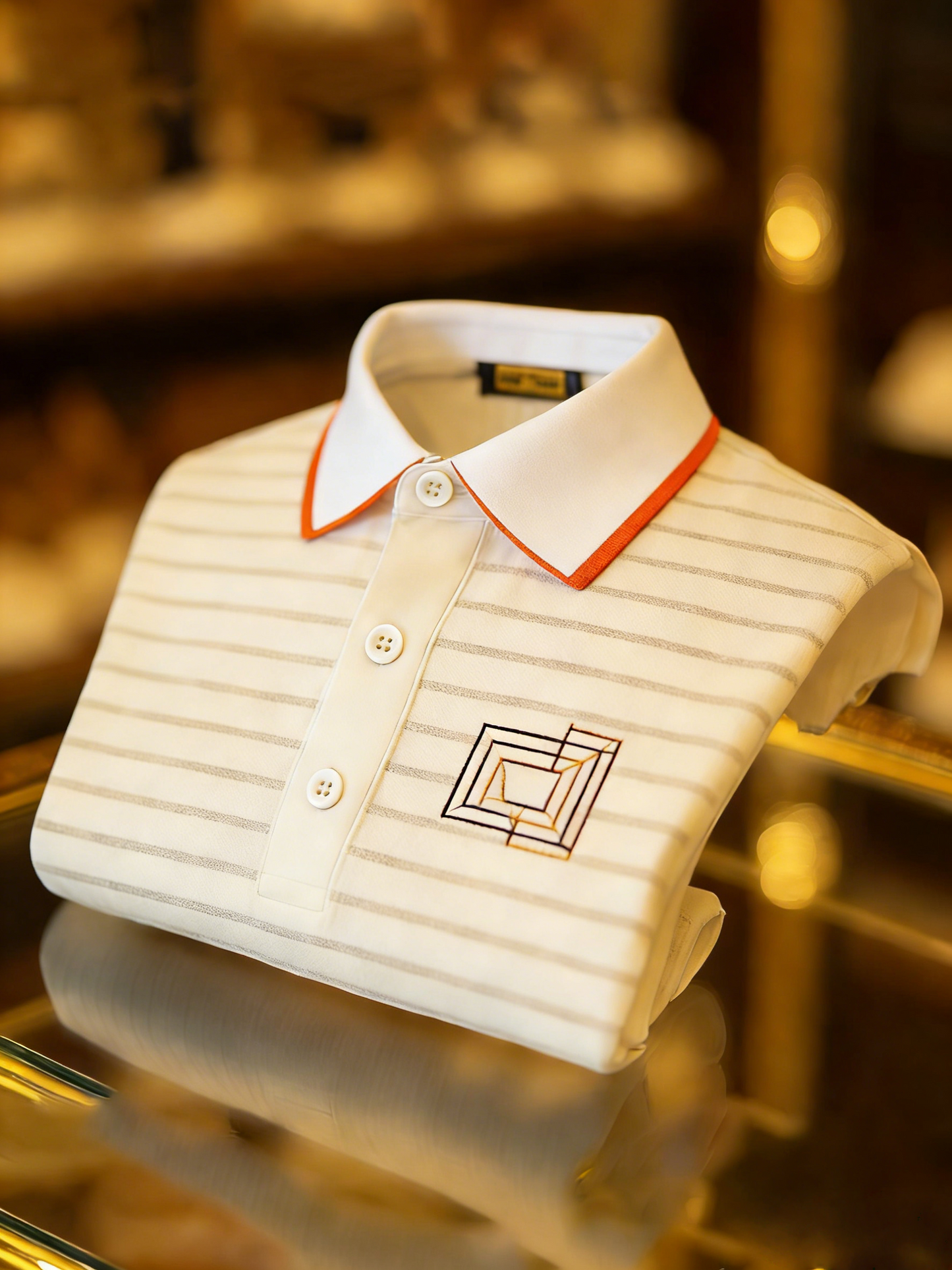 Men's Classic Business Button Short Sleeve Polo Shirt