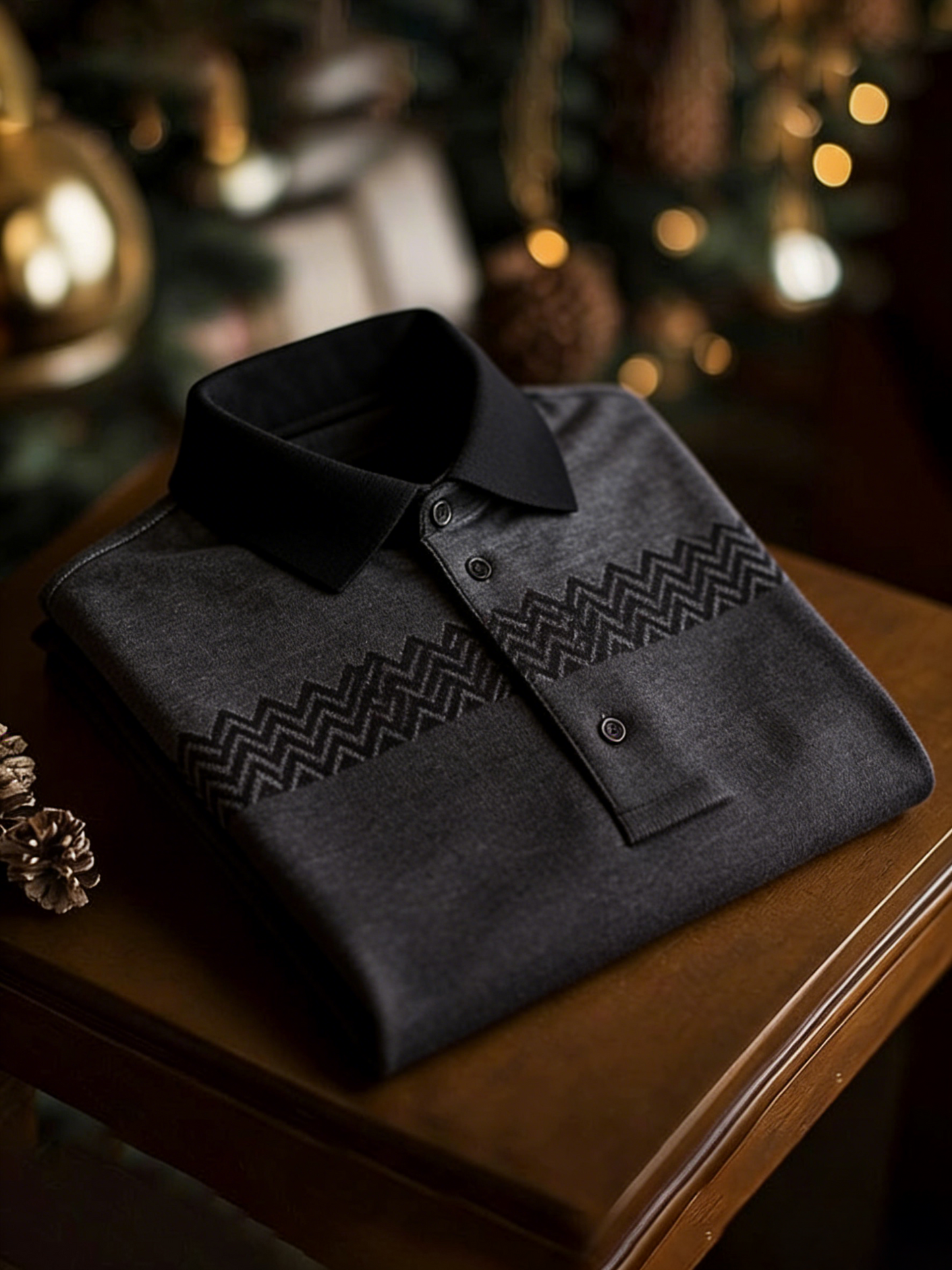 Men's Classic Business Button Short Sleeve Polo Shirt