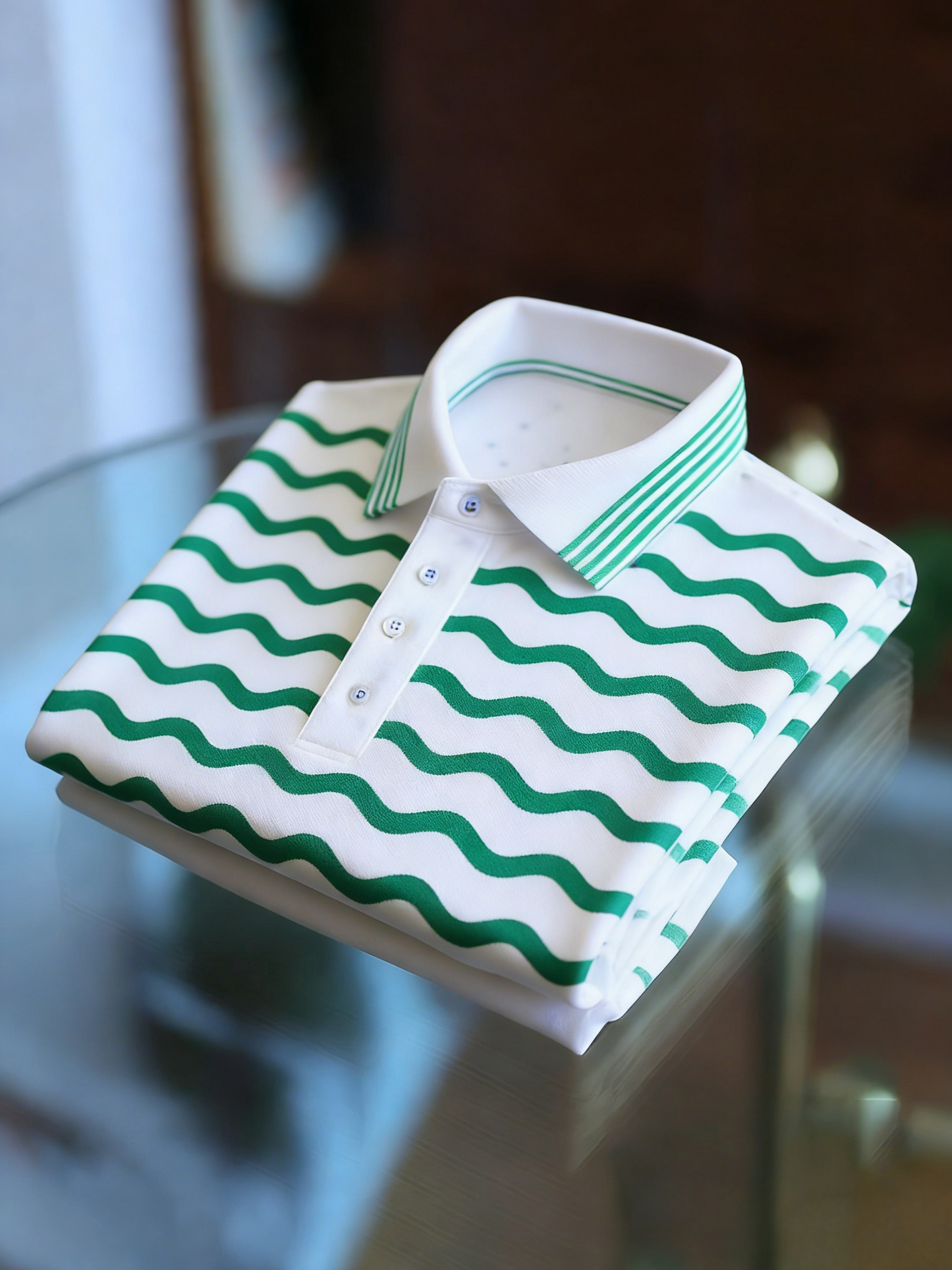 Men's Classic Business Button Short Sleeve Polo Shirt