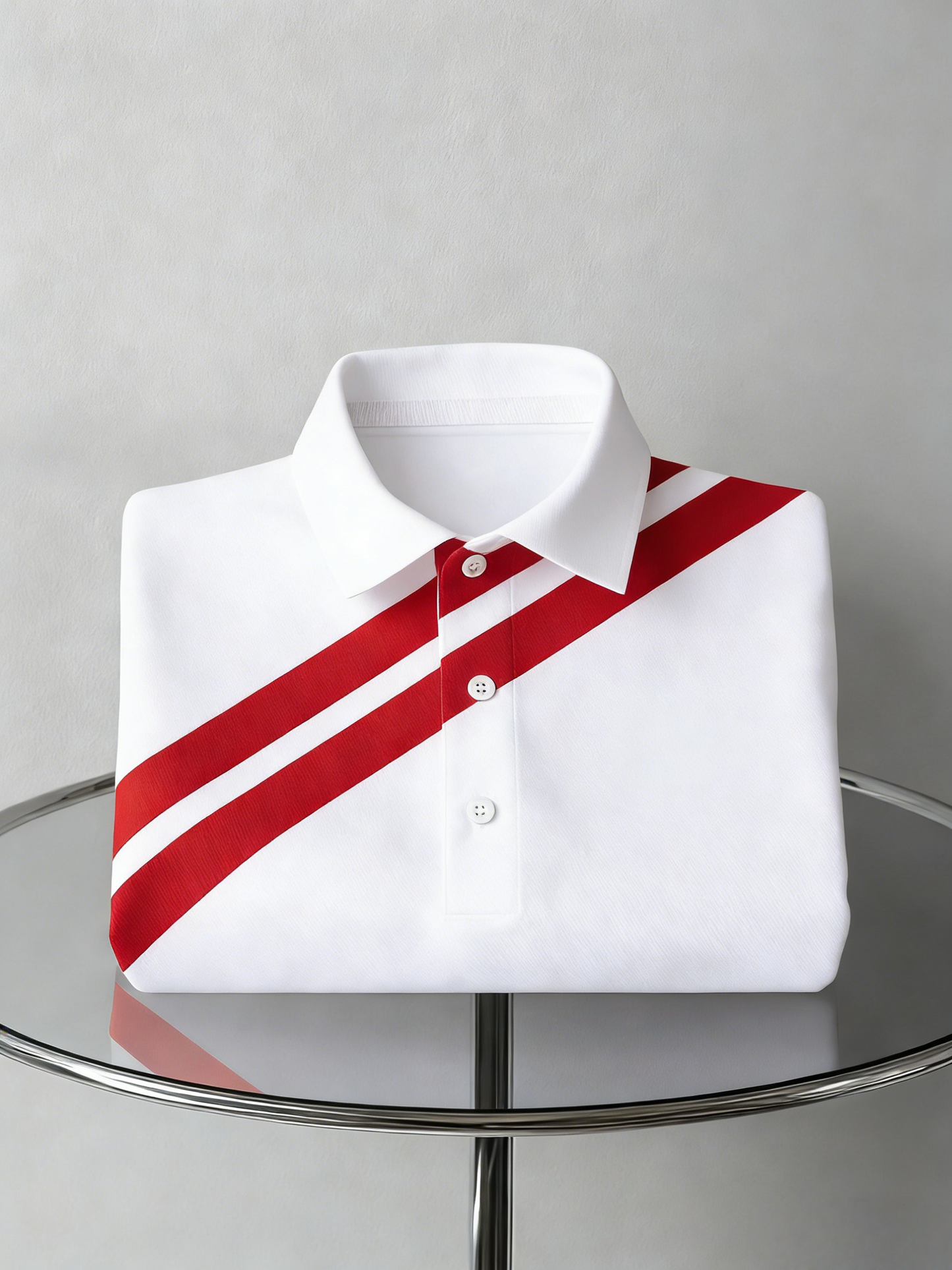 Men's Classic Business Button Short Sleeve Polo Shirt