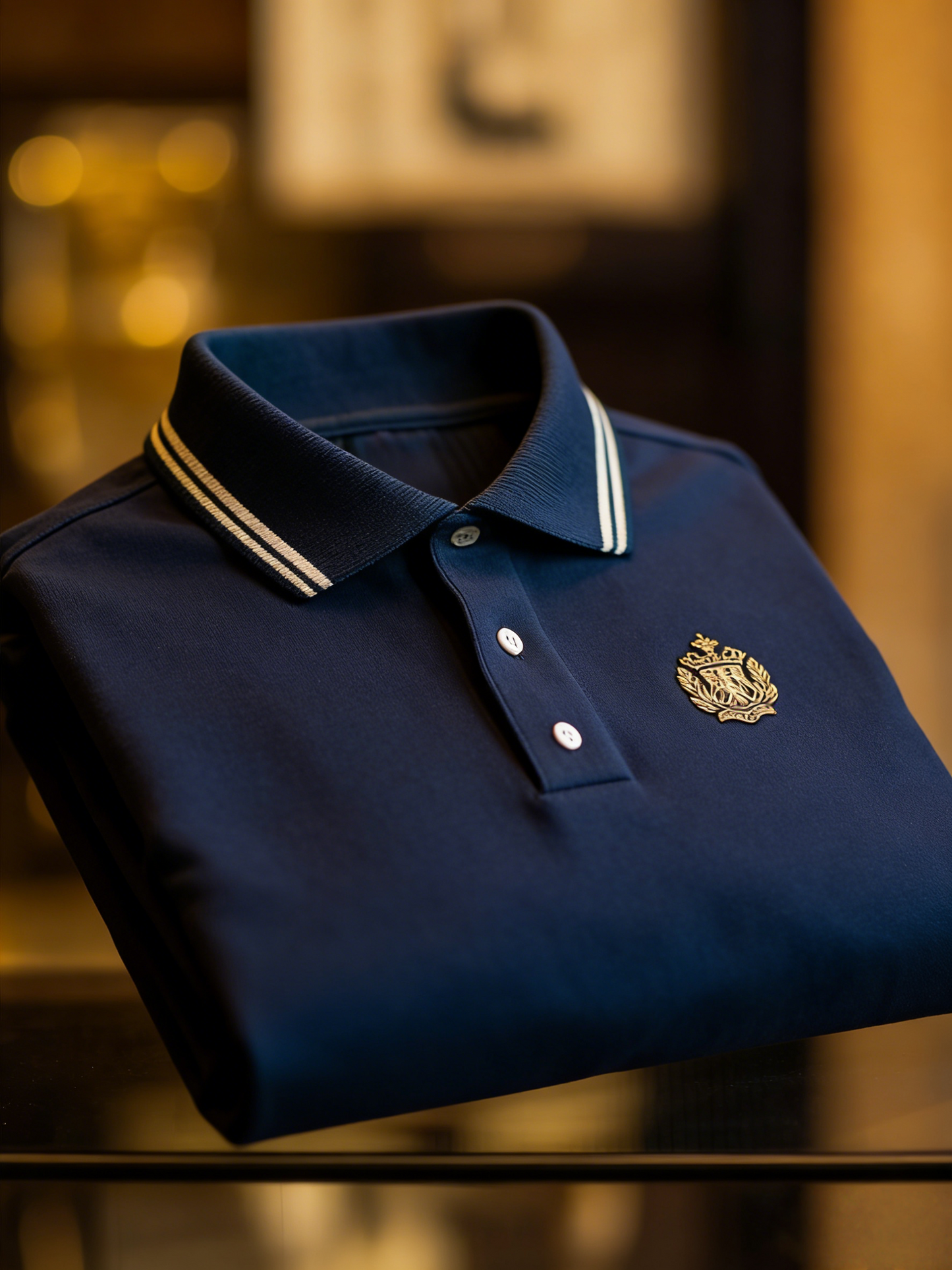Men's Classic Business Button Short Sleeve Polo Shirt