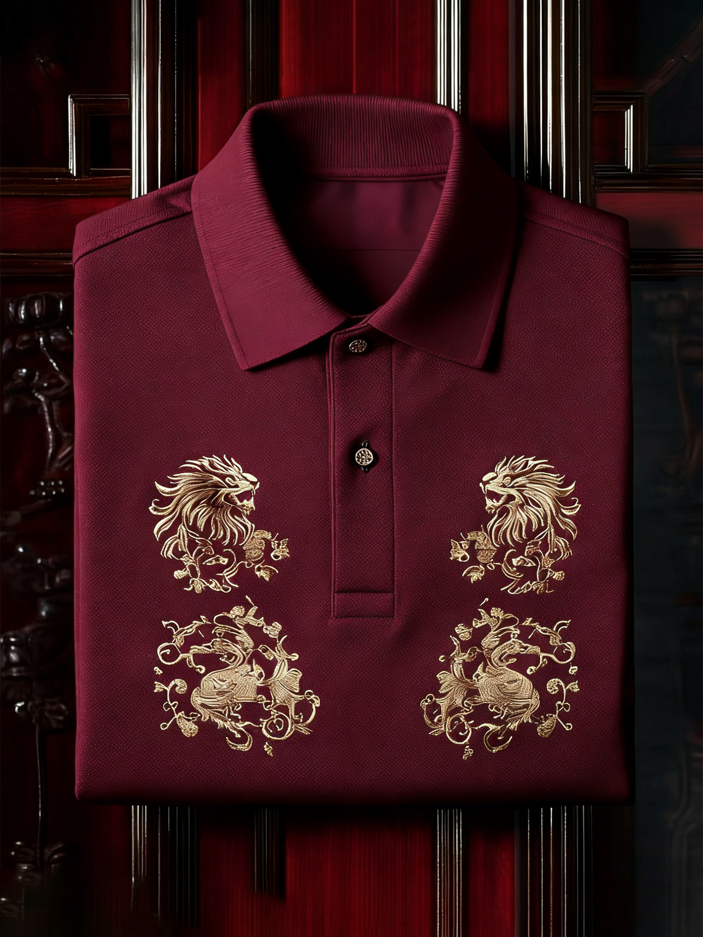 Men's Classic Business Button Short Sleeve Polo Shirt