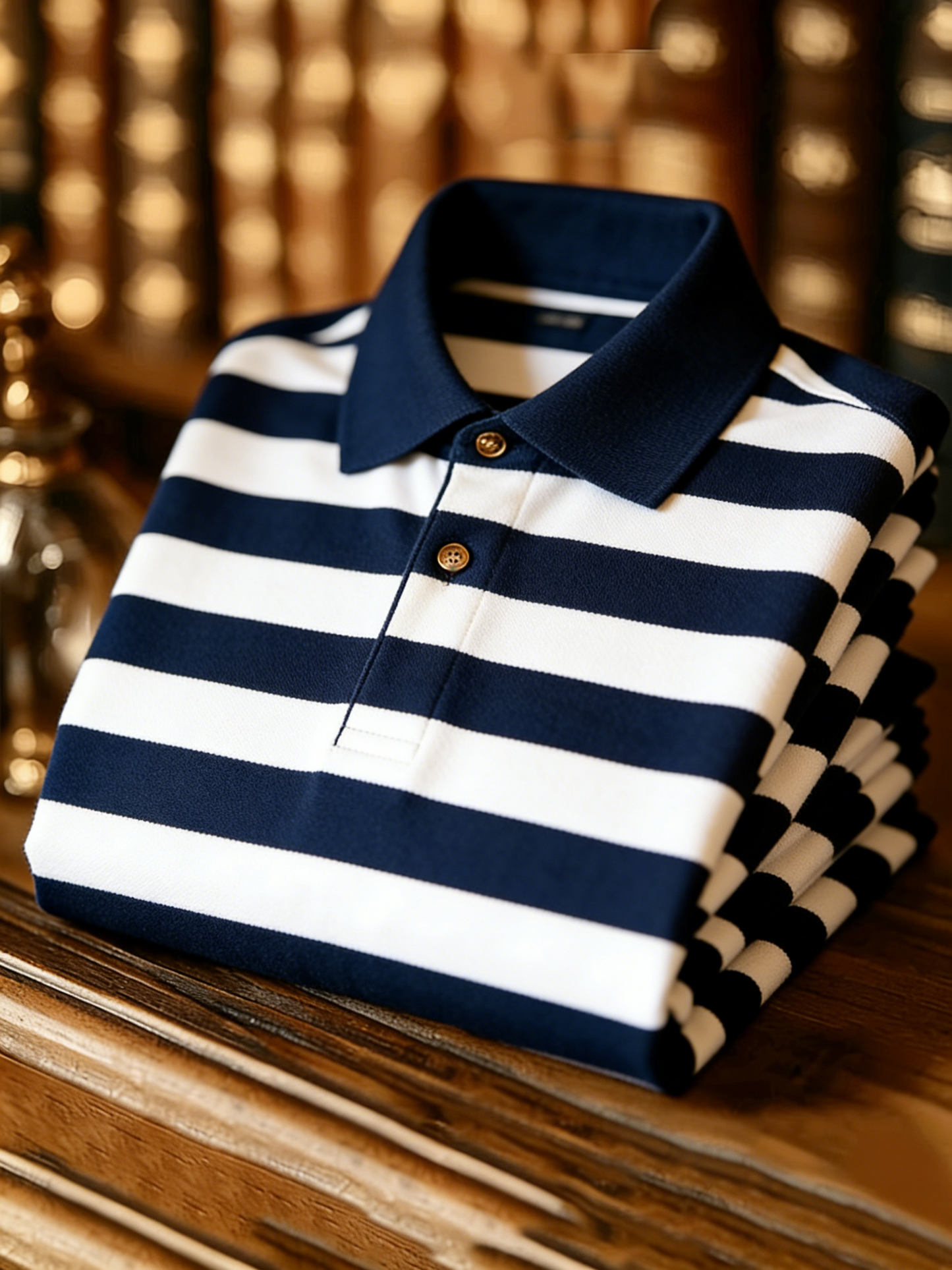 Men's Classic Business Button Short Sleeve Polo Shirt