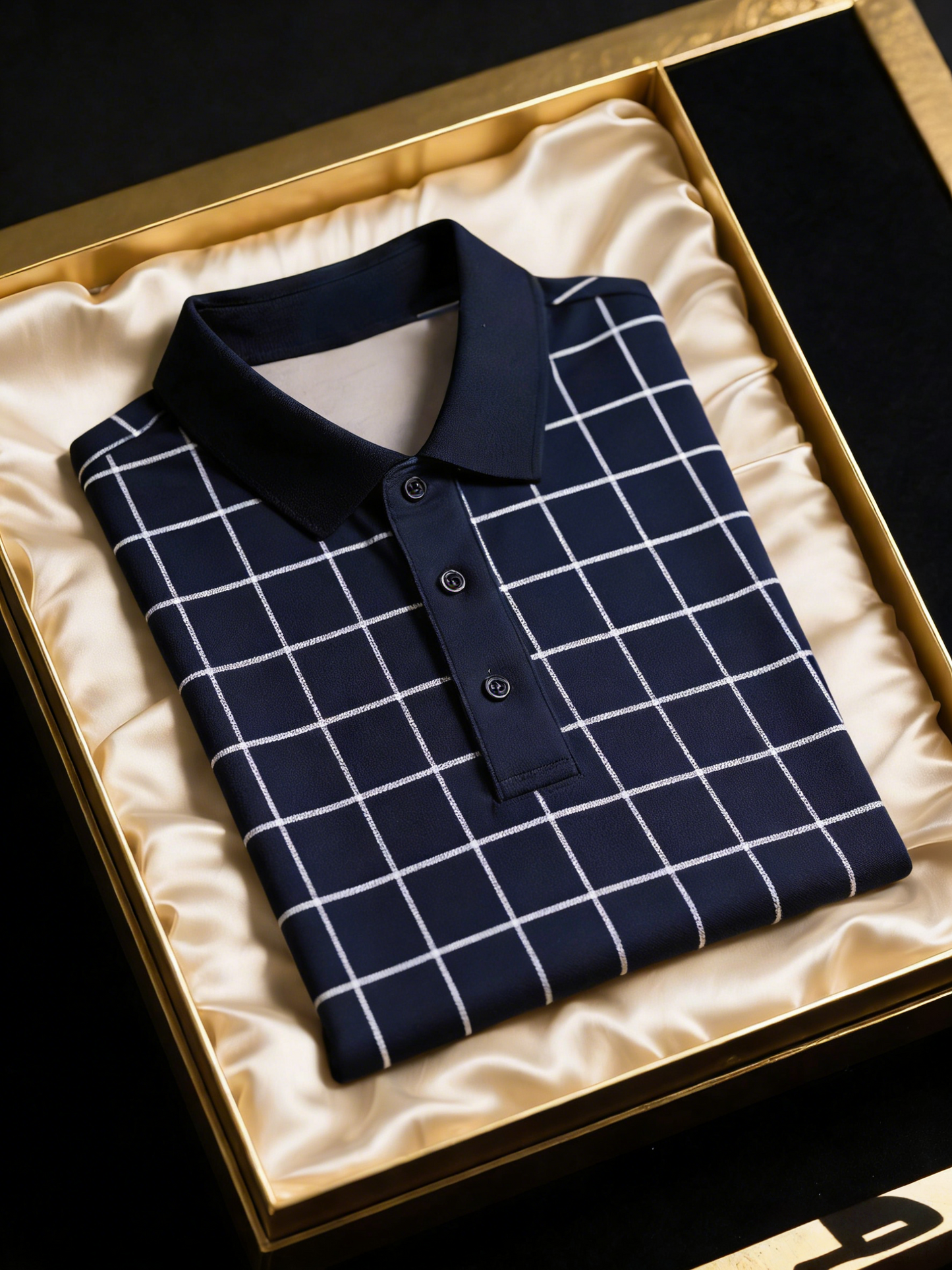 Men's Classic Business Button Short Sleeve Polo Shirt