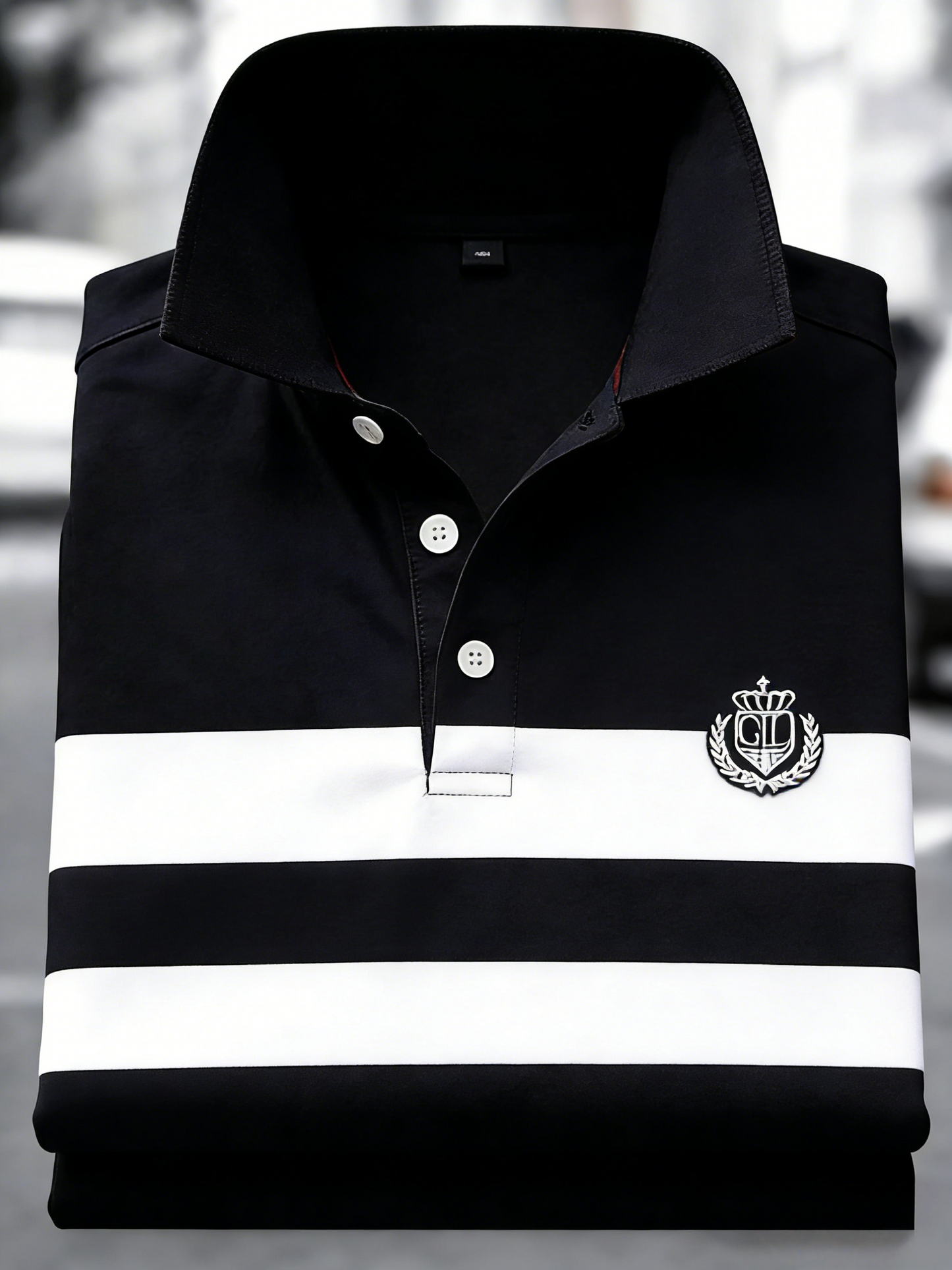 Men's Classic Business Button Short Sleeve Polo Shirt