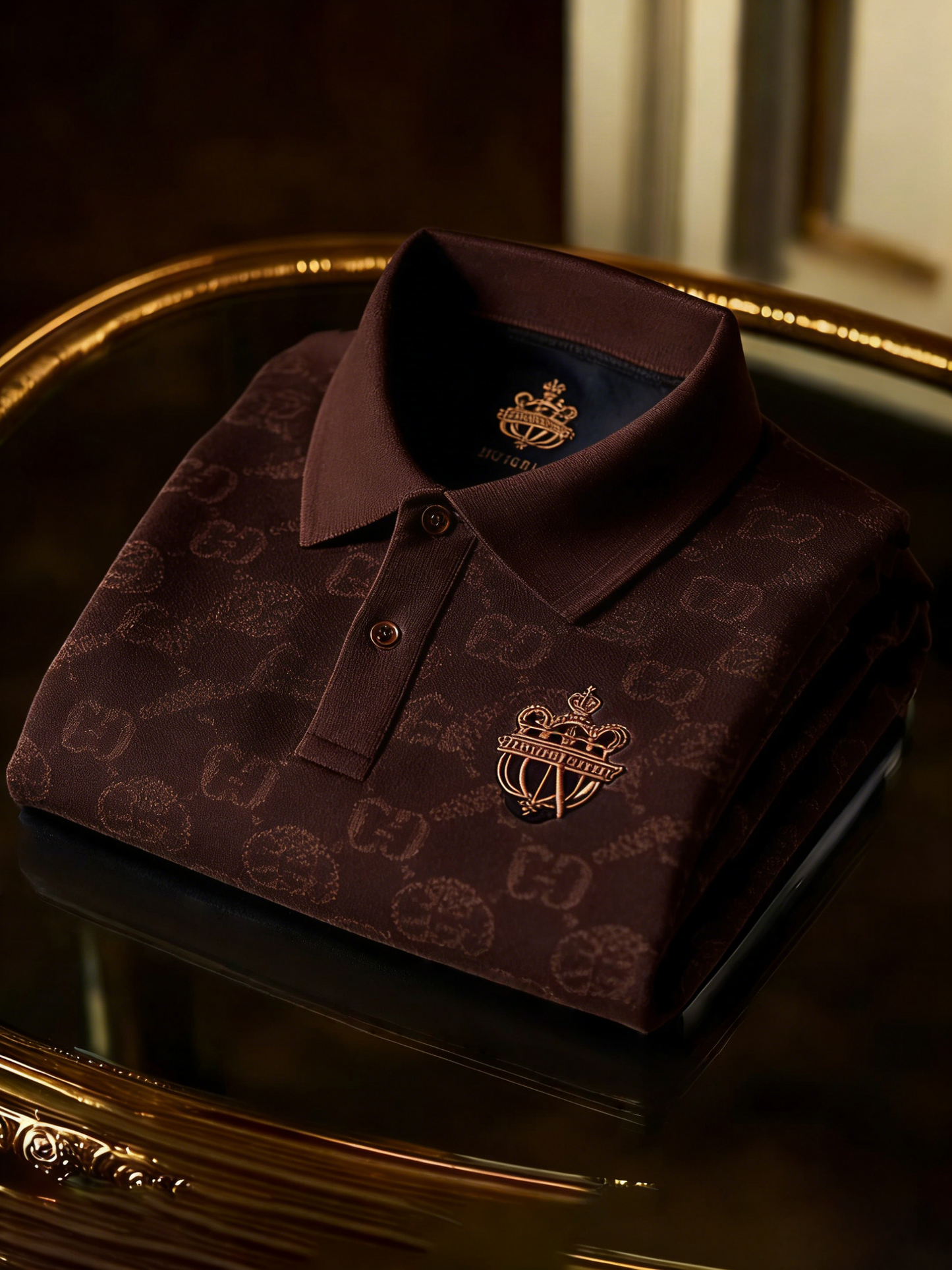 Men's Classic Business Button Short Sleeve Polo Shirt