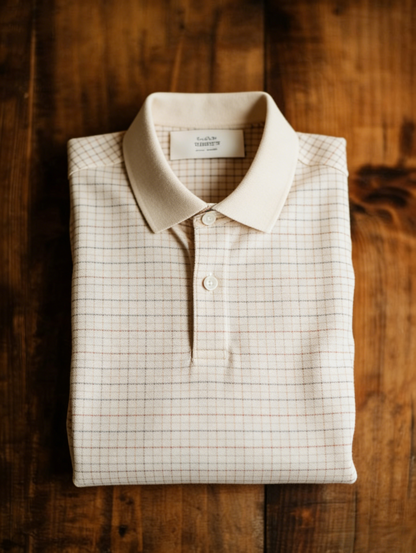 Men's Business Style Print Short Sleeved Polo Shirt