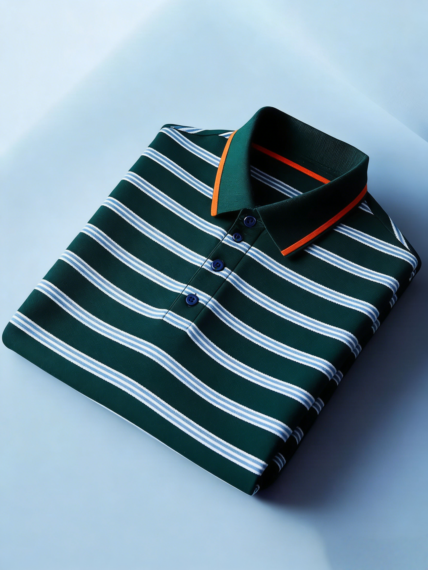 Men's Business Casual Button Short Sleeve Polo Shirt