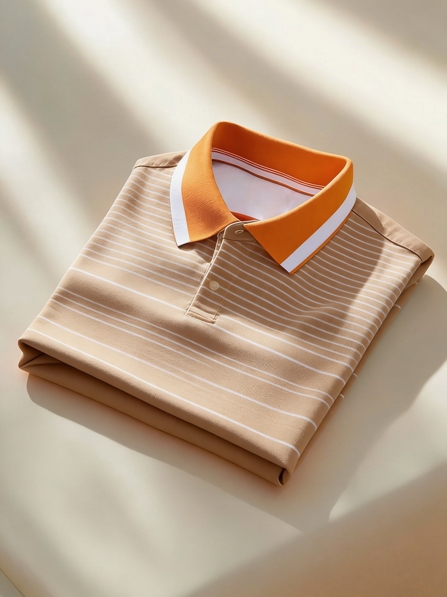 Men's Business Casual Button Short Sleeve Polo Shirt