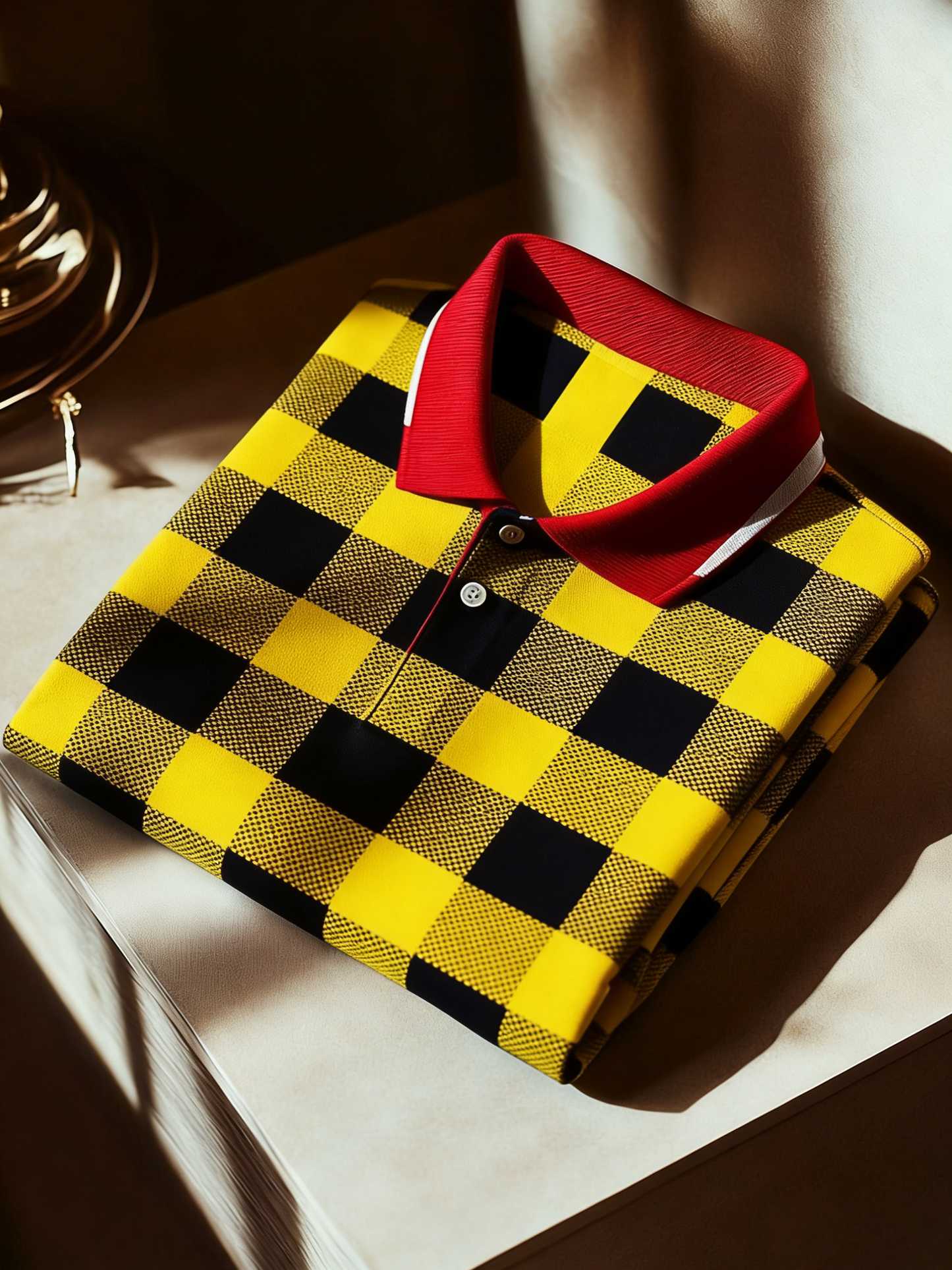 Men's Business Button-Down Short Sleeve Polo Shirt