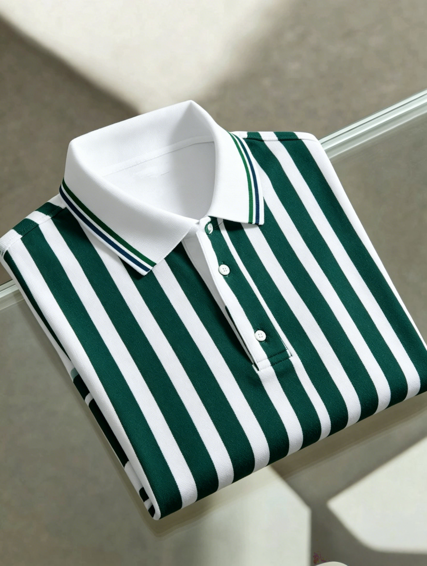Men's Business Button-Down Short Sleeve Polo Shirt