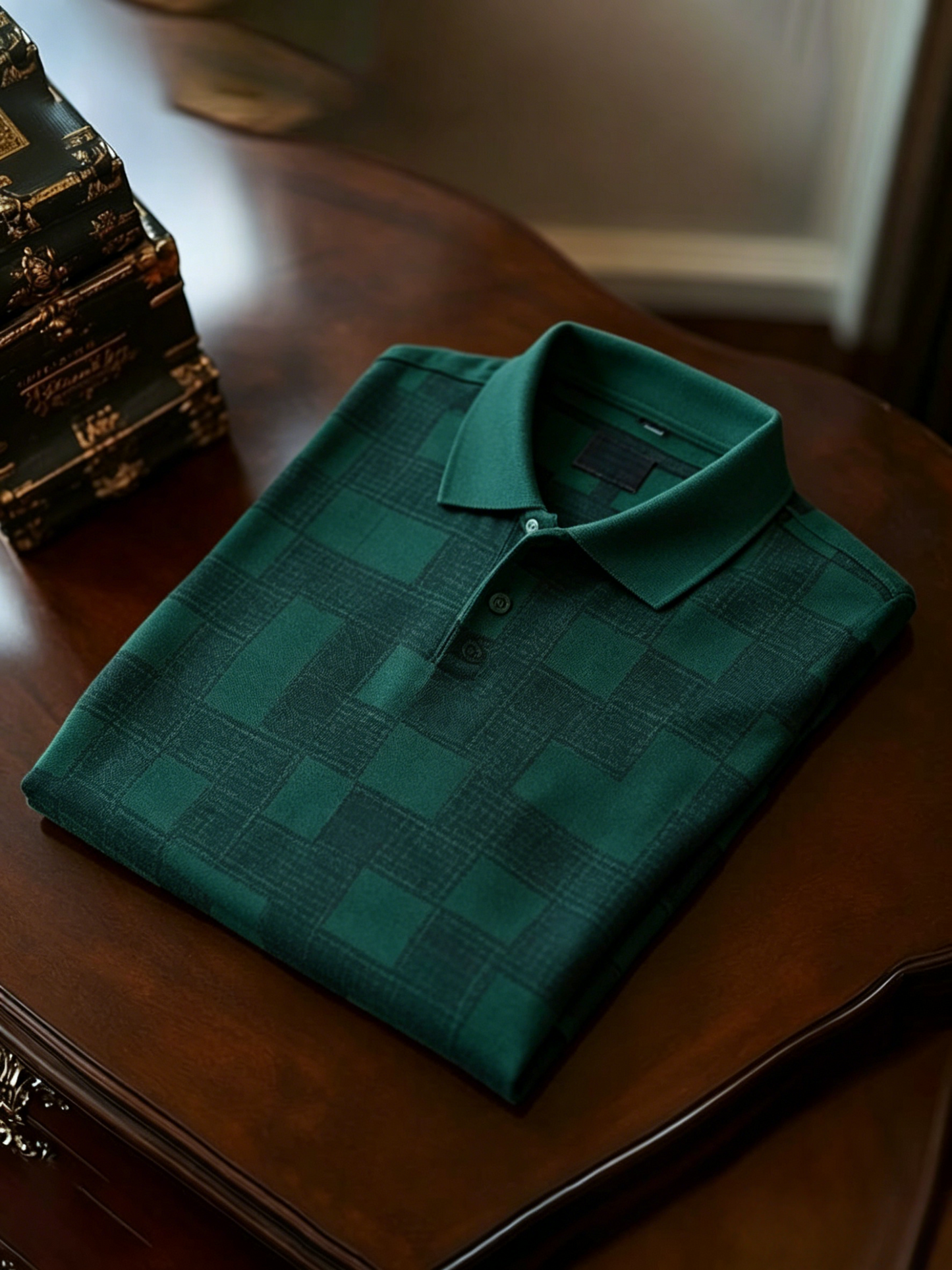 Men's Business Button-Down Short Sleeve Polo Shirt