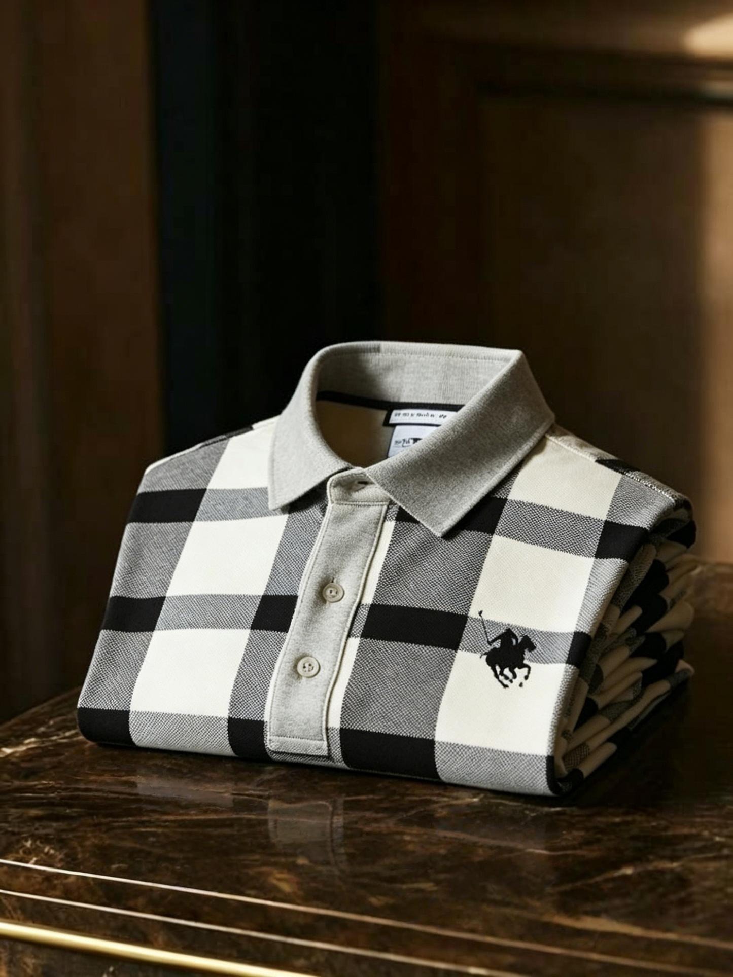 Men's Business Button-Down Short Sleeve Polo Shirt
