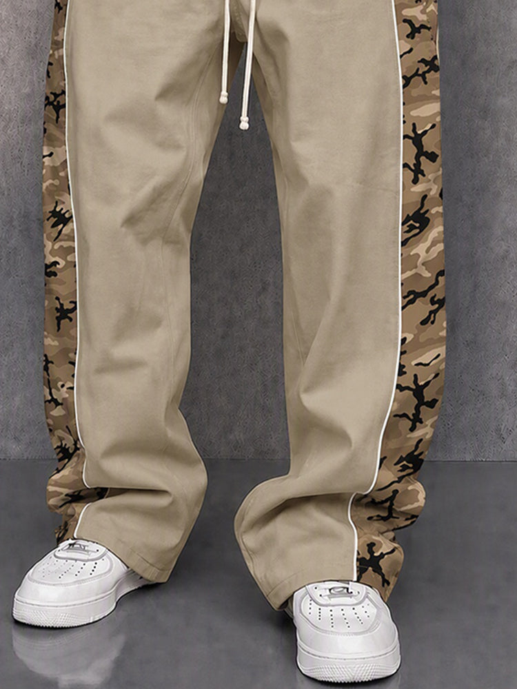 Urban Explorer Camo Patchwork Casual Pants