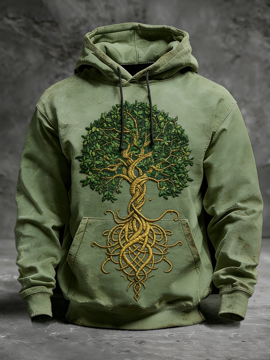 Men's Vintage St. Patrick's Day Print Hoodie