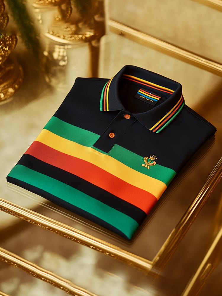 Men's Business Casual Button Short Sleeve Polo Shirt