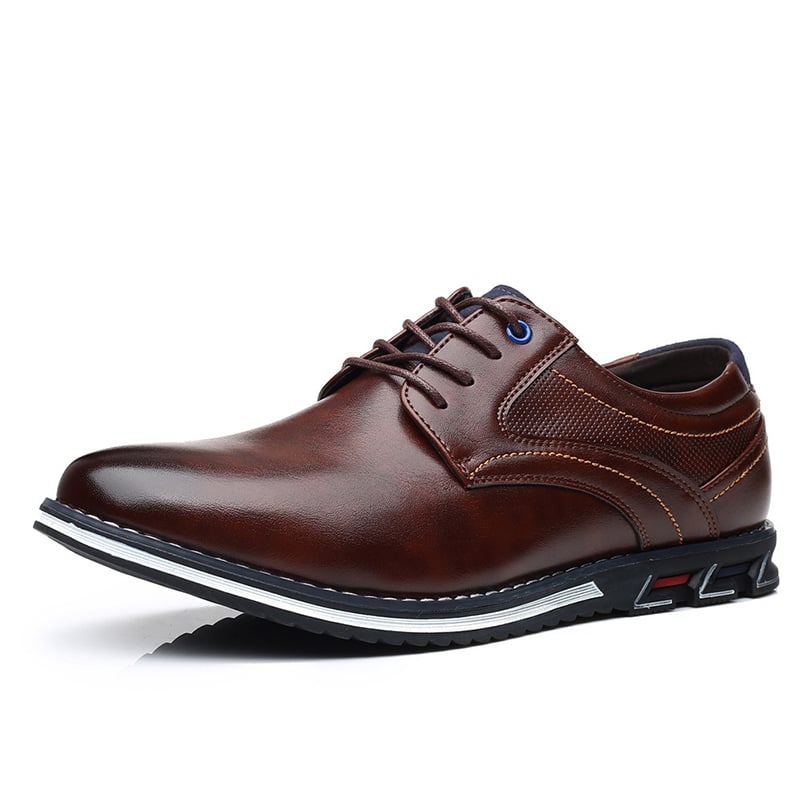 British Style Men'S Casual Business Formal Leather Shoes