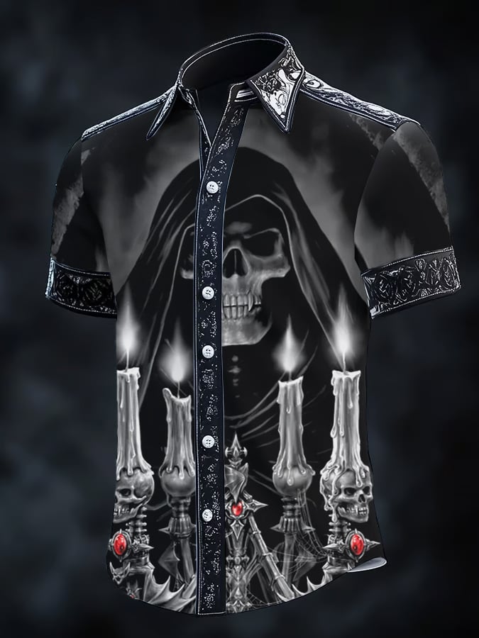 Men's Retro Gothic Dark Shirt